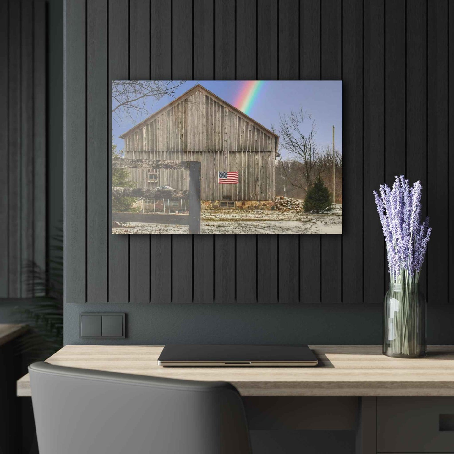 U R There Photography Barn Blessings on Sutton Road Rustic Farmhouse Acrylic Wall Print