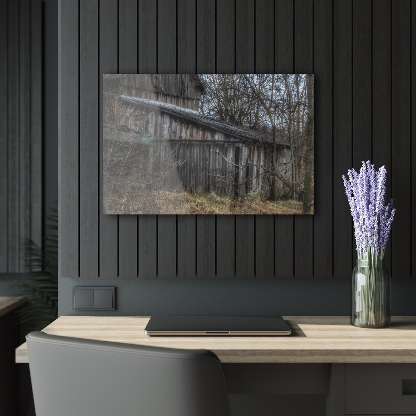 U R There Photography Rural Decay in Early Spring Rustic Farmhouse Acrylic Wall Print