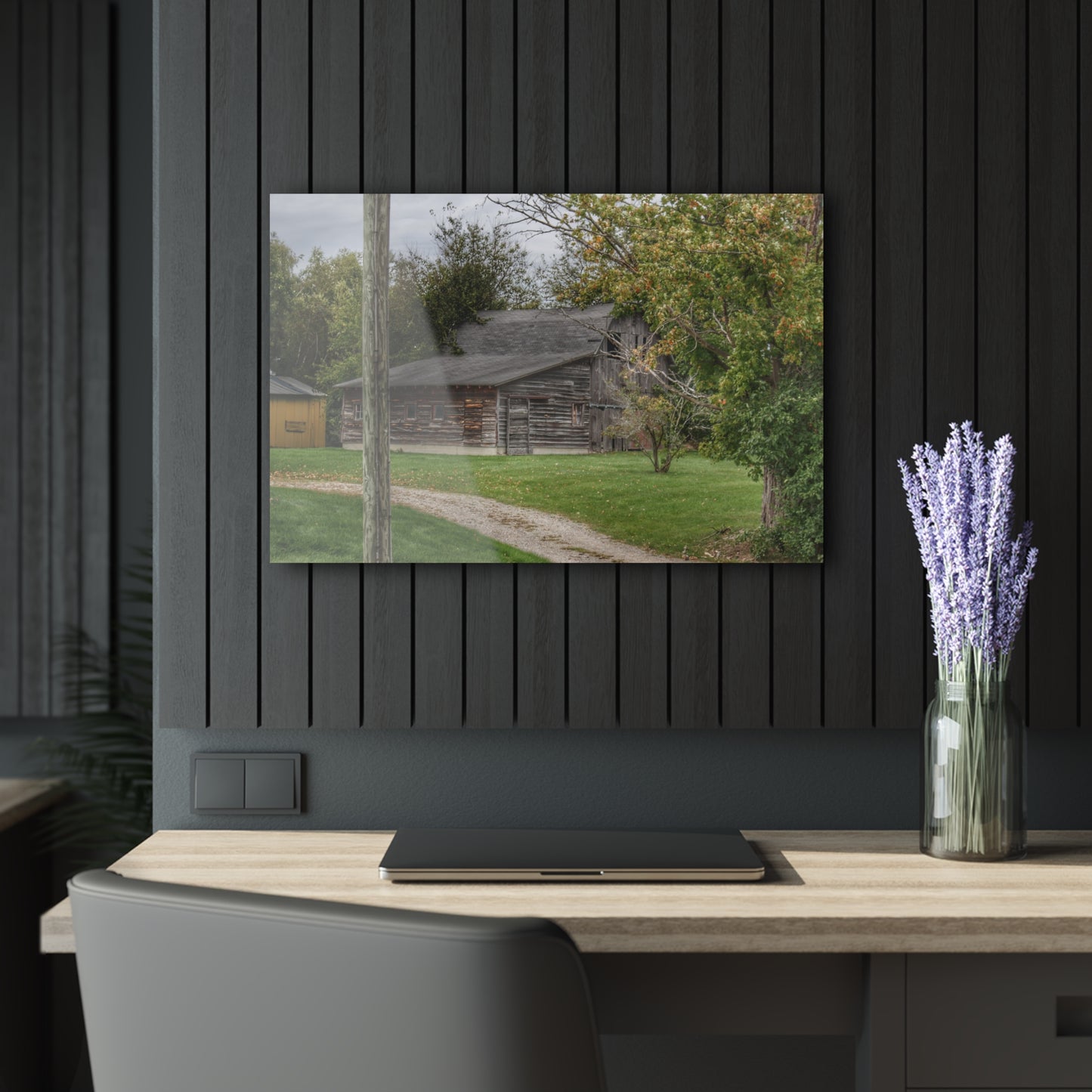 U R There Photography Hayes Road Hidden II Rustic Farmhouse Acrylic Wall Print