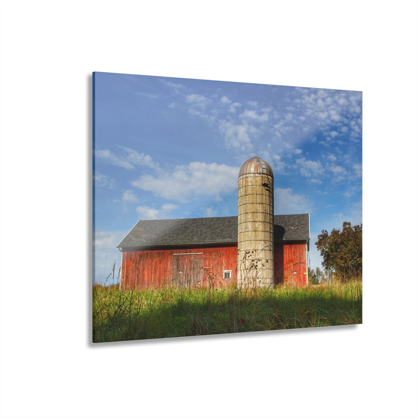 U R There Photography Clarkston Road Red I Rustic Farmhouse Acrylic Wall Print