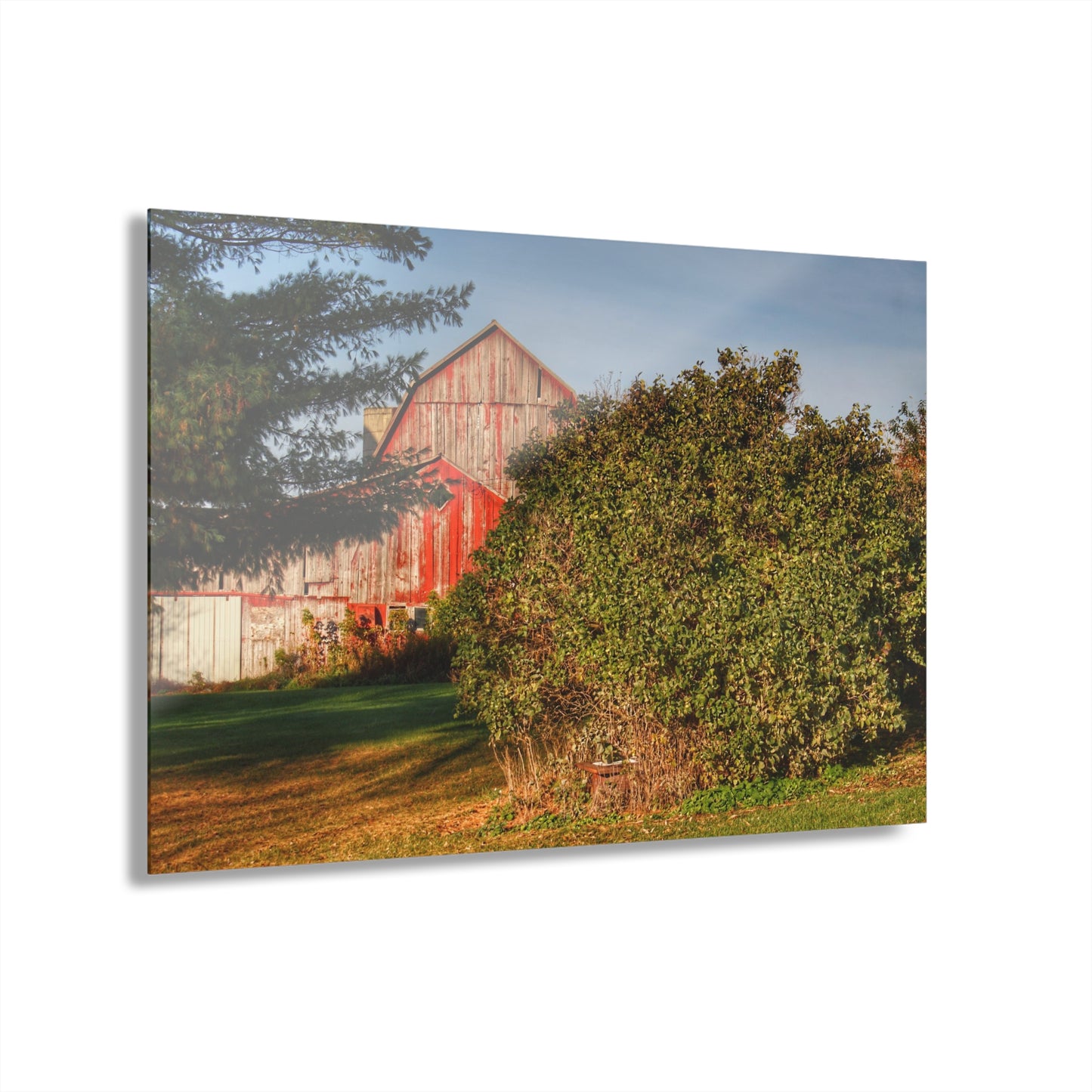 U R There Photography Cade Road Red II Rustic Farmhouse Acrylic Wall Print