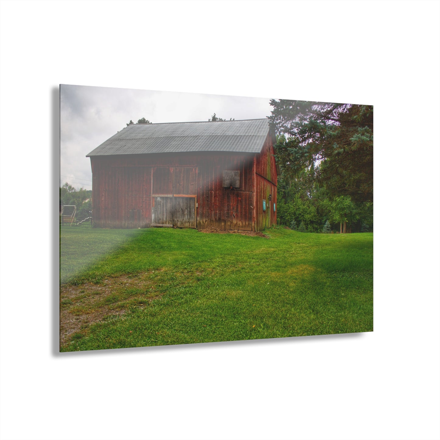 U R There Photography Rusted Red of Summer Rustic Farmhouse Acrylic Wall Print