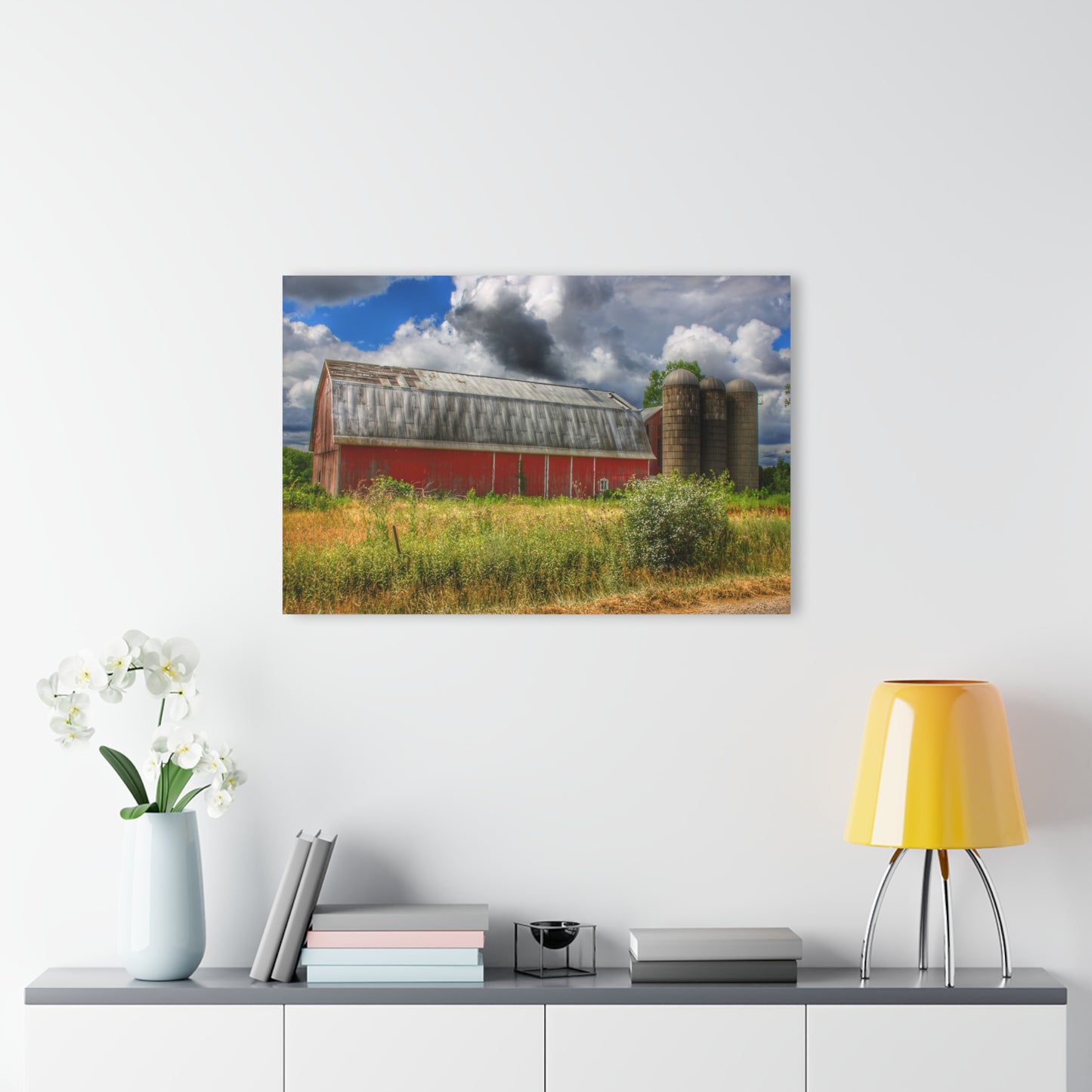 U R There Photography Shelby Red I Rustic Farmhouse Acrylic Wall Print