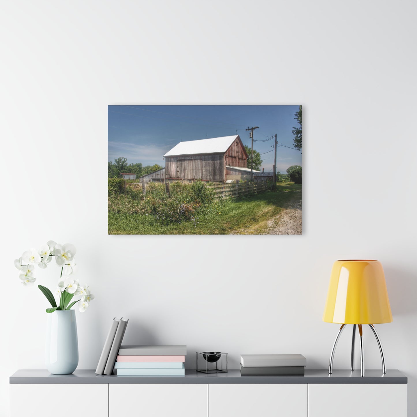 U R There Photography Castle Road Cow Barn I Rustic Farmhouse Acrylic Wall Print
