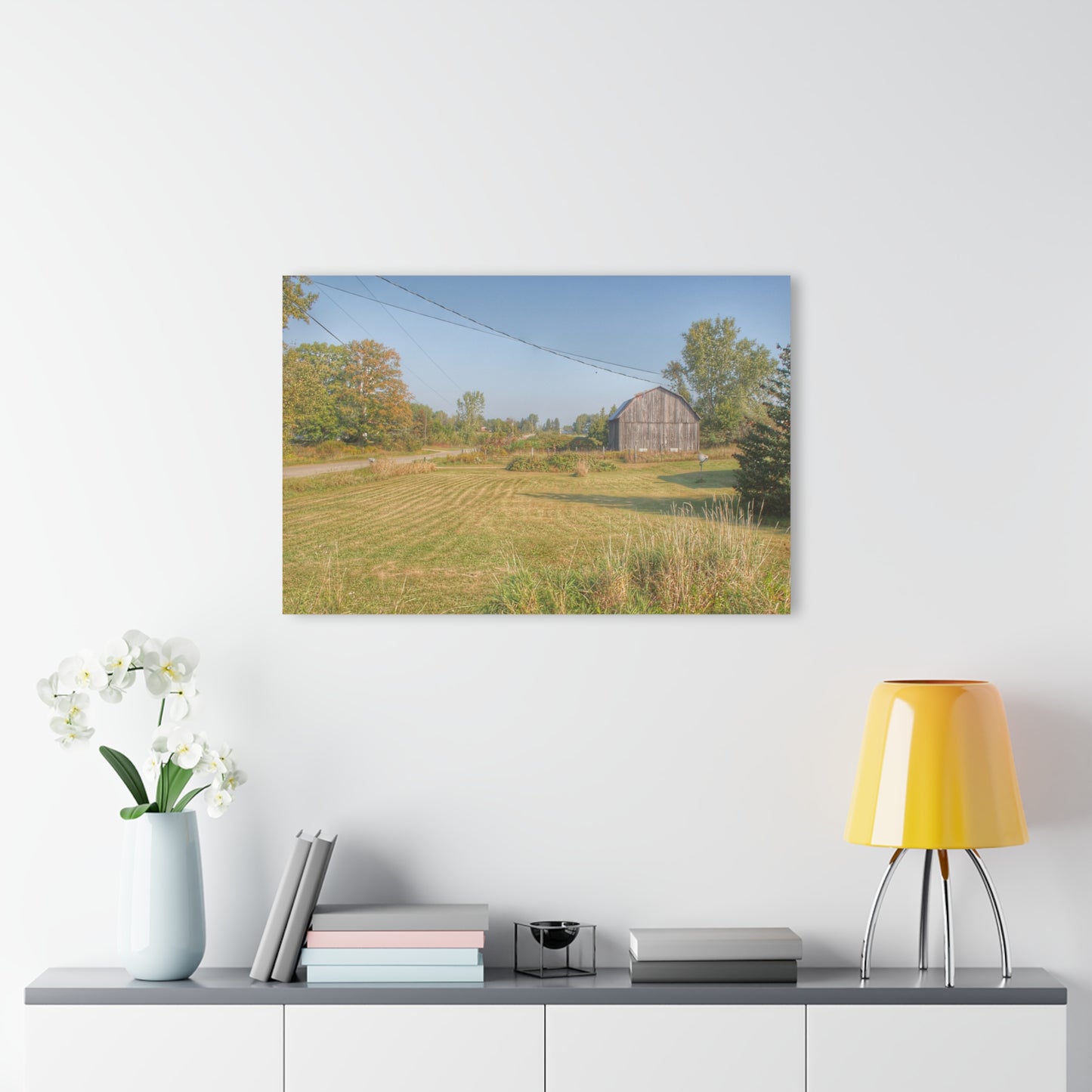 U R There Photography Snover Grey II Rustic Farmhouse Acrylic Wall Print