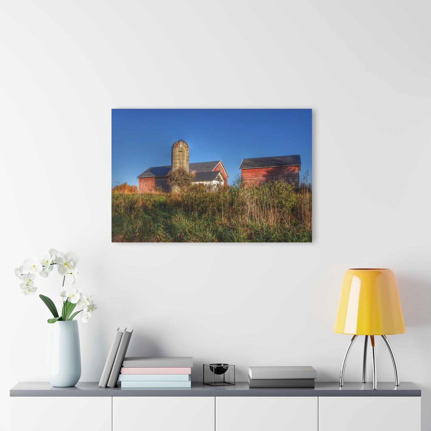 U R There Photography Clarkston Road Red II Rustic Farmhouse Acrylic Wall Print