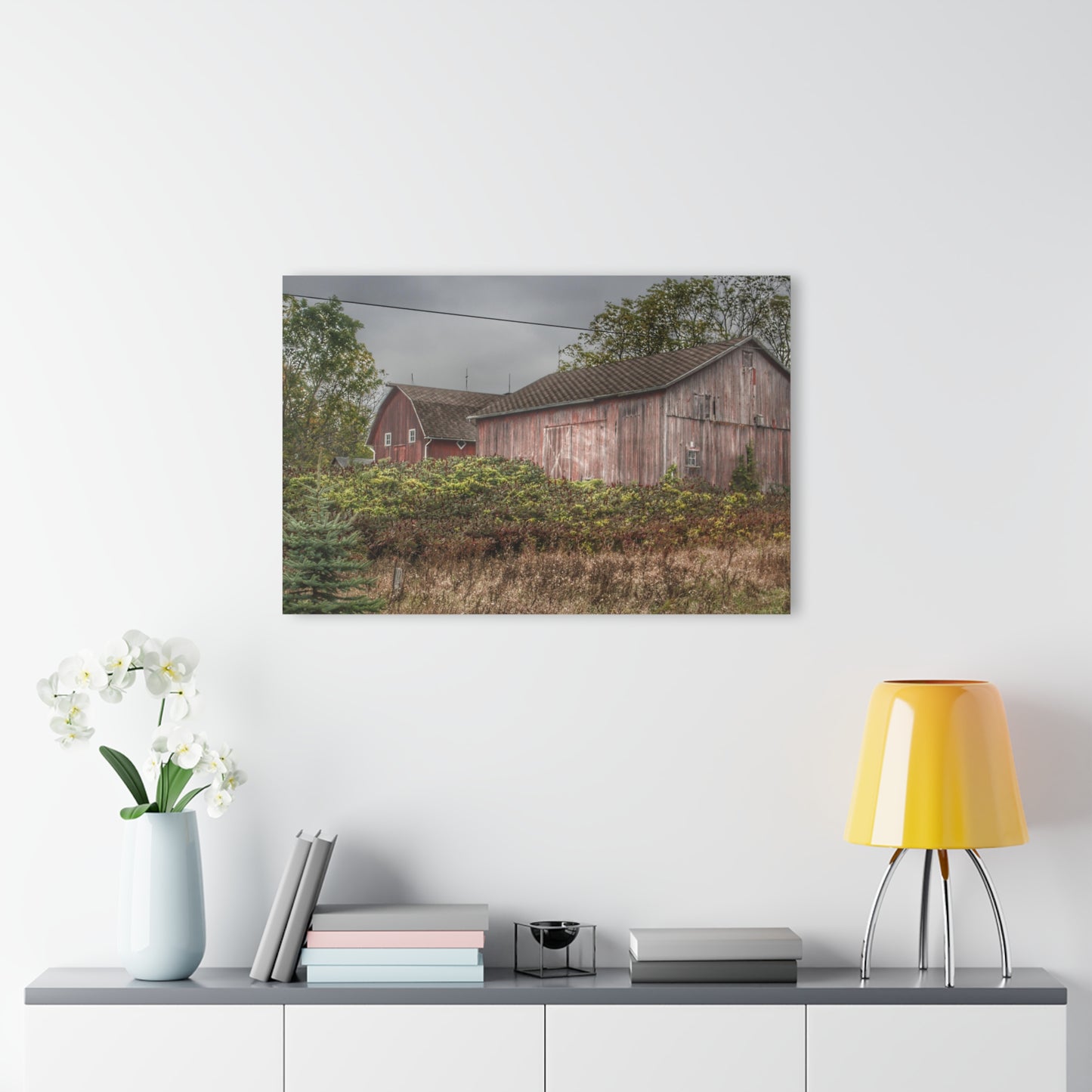 U R There Photography Washburn Reds Rustic Farmhouse Acrylic Wall Print