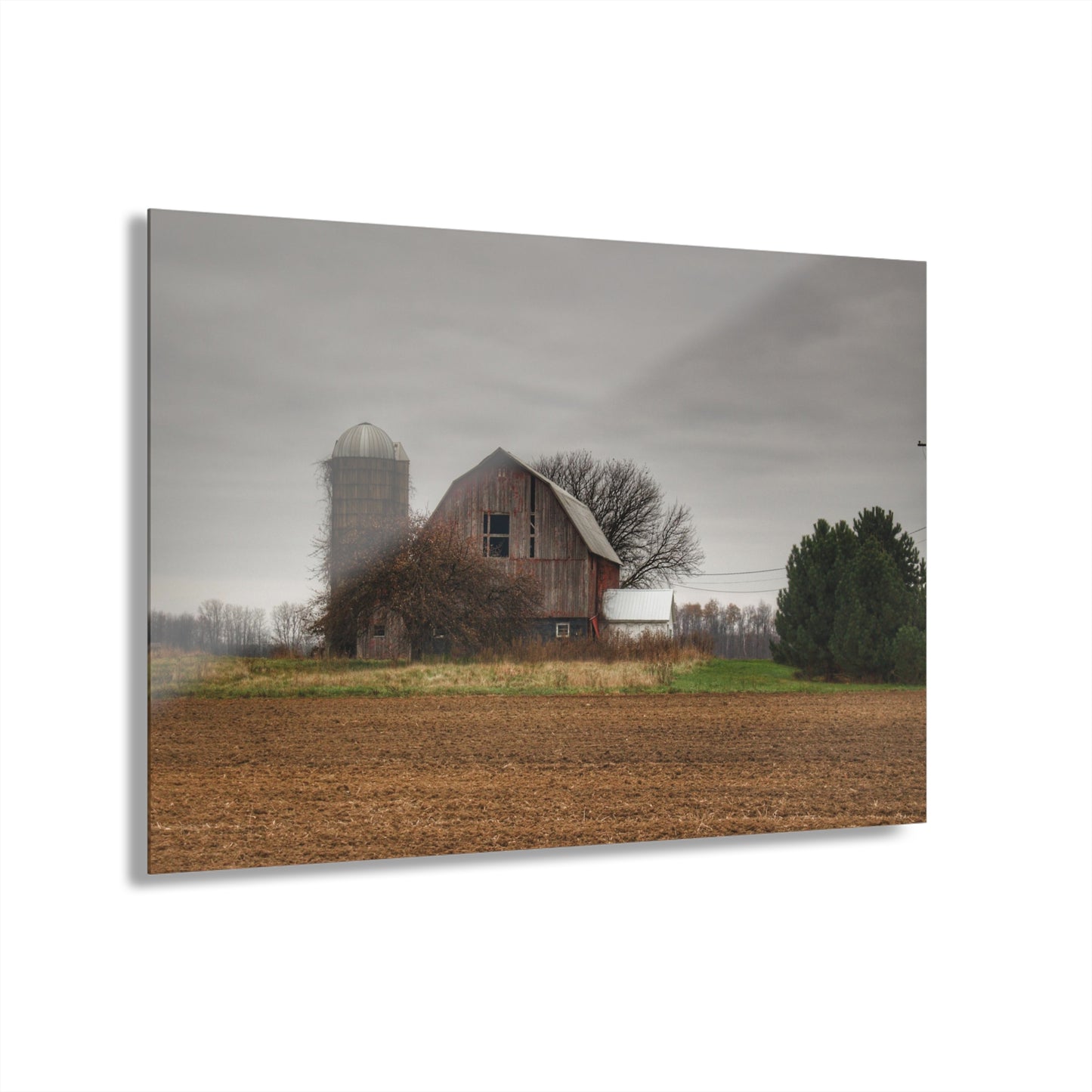 U R There Photography Reinelt Road Red Rustic Farmhouse Acrylic Wall Print