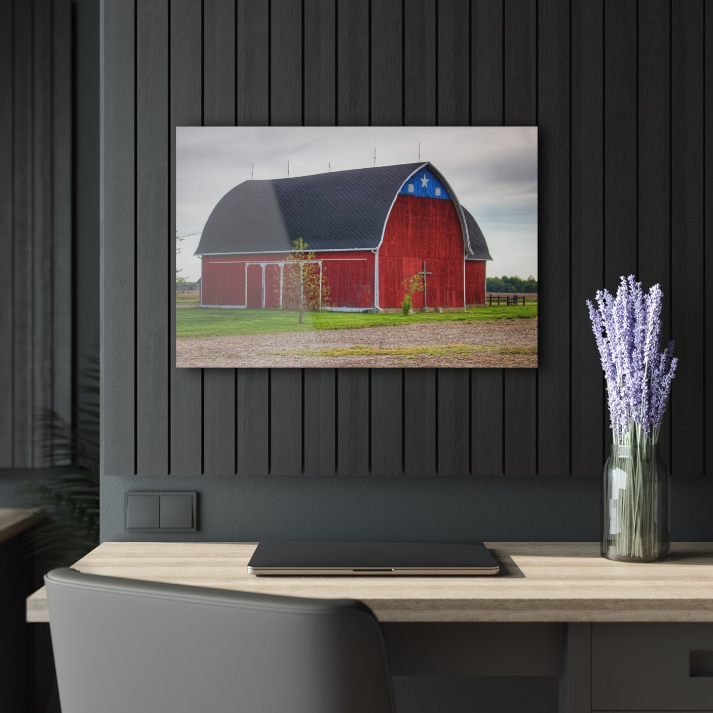 U R There Photography M-24 Star Barn Rustic Farmhouse Acrylic Wall Print