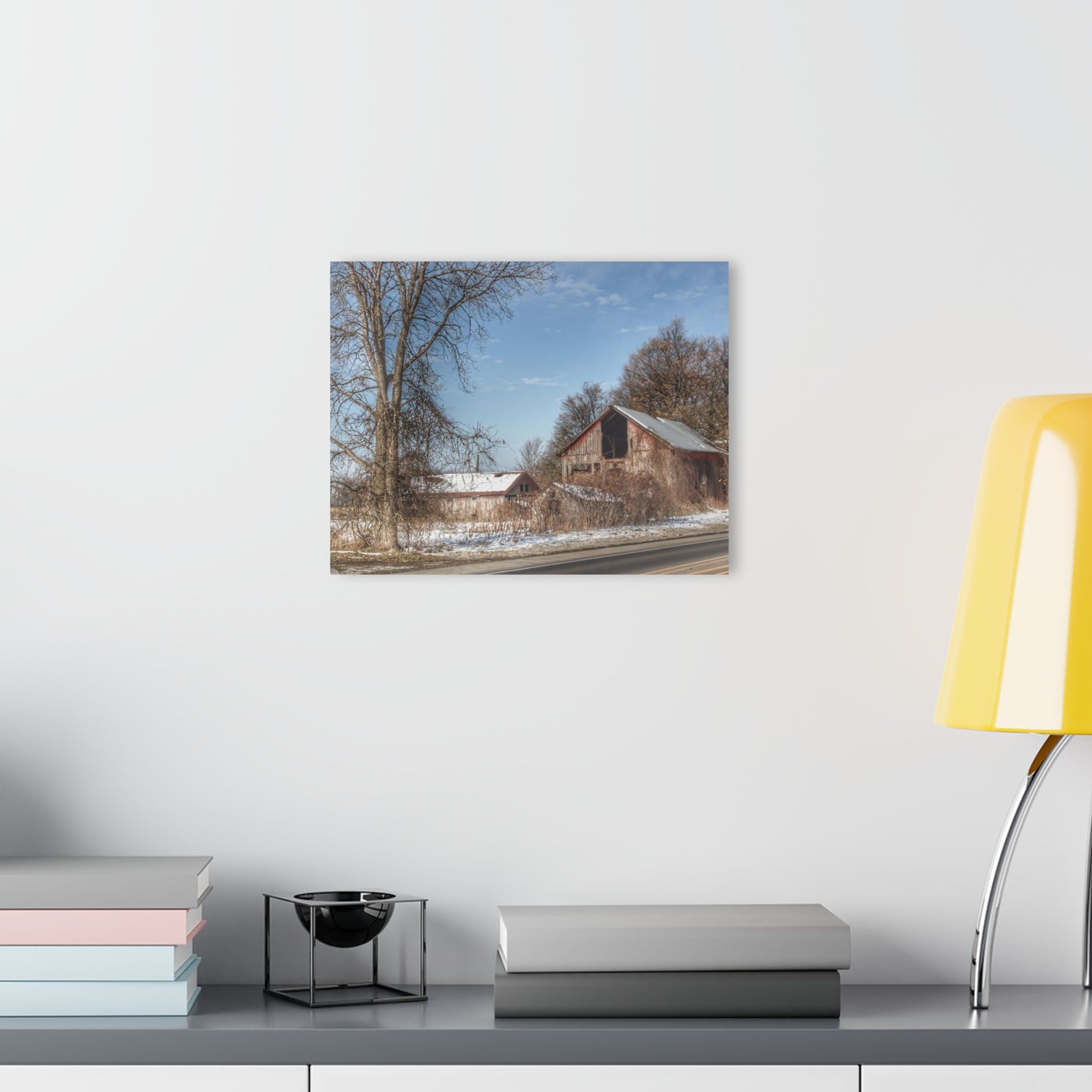 U R There Photography Almont Van Dyke Red I Rustic Farmhouse Acrylic Wall Print