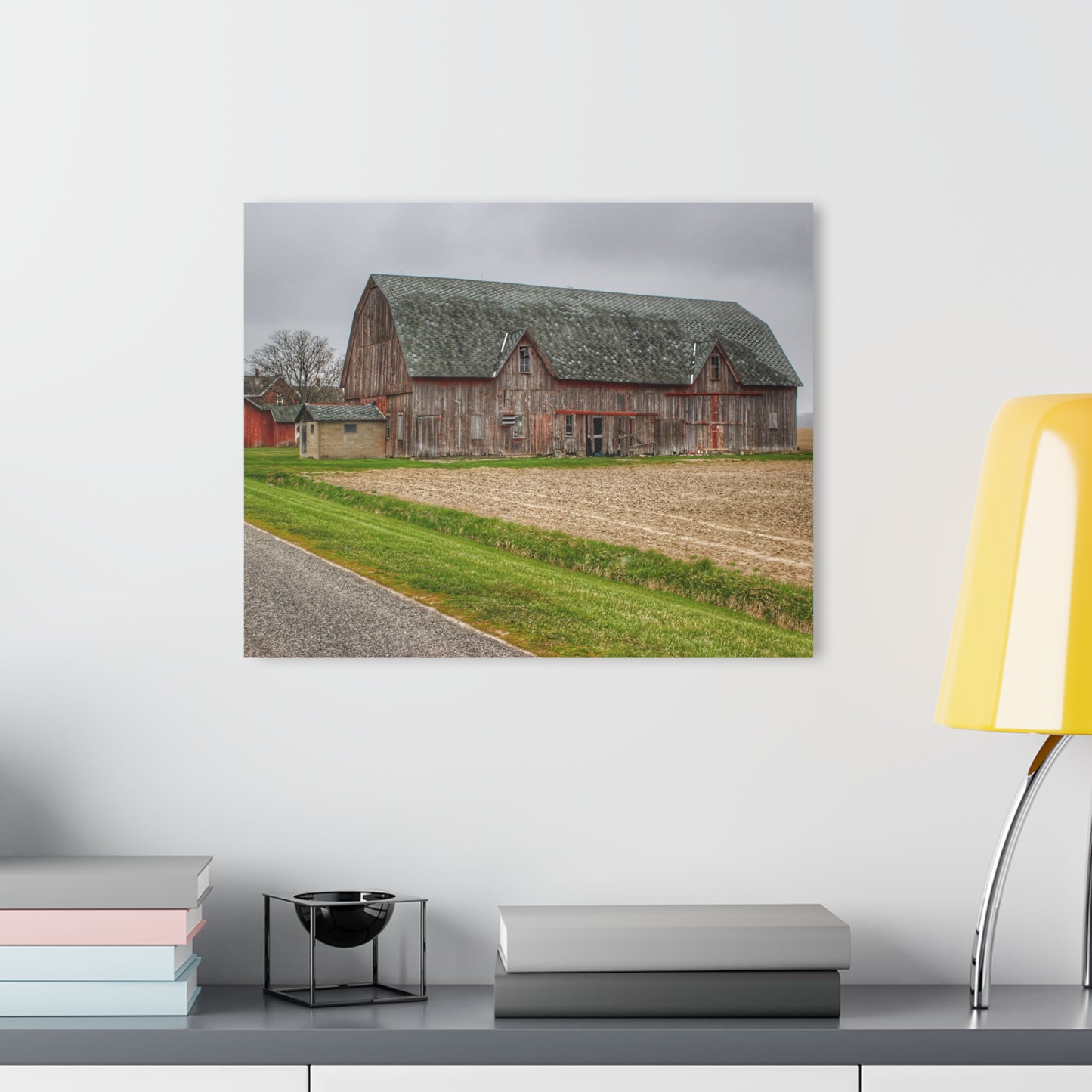 U R There Photography Roedel Roadside Reds I Rustic Farmhouse Acrylic Wall Print