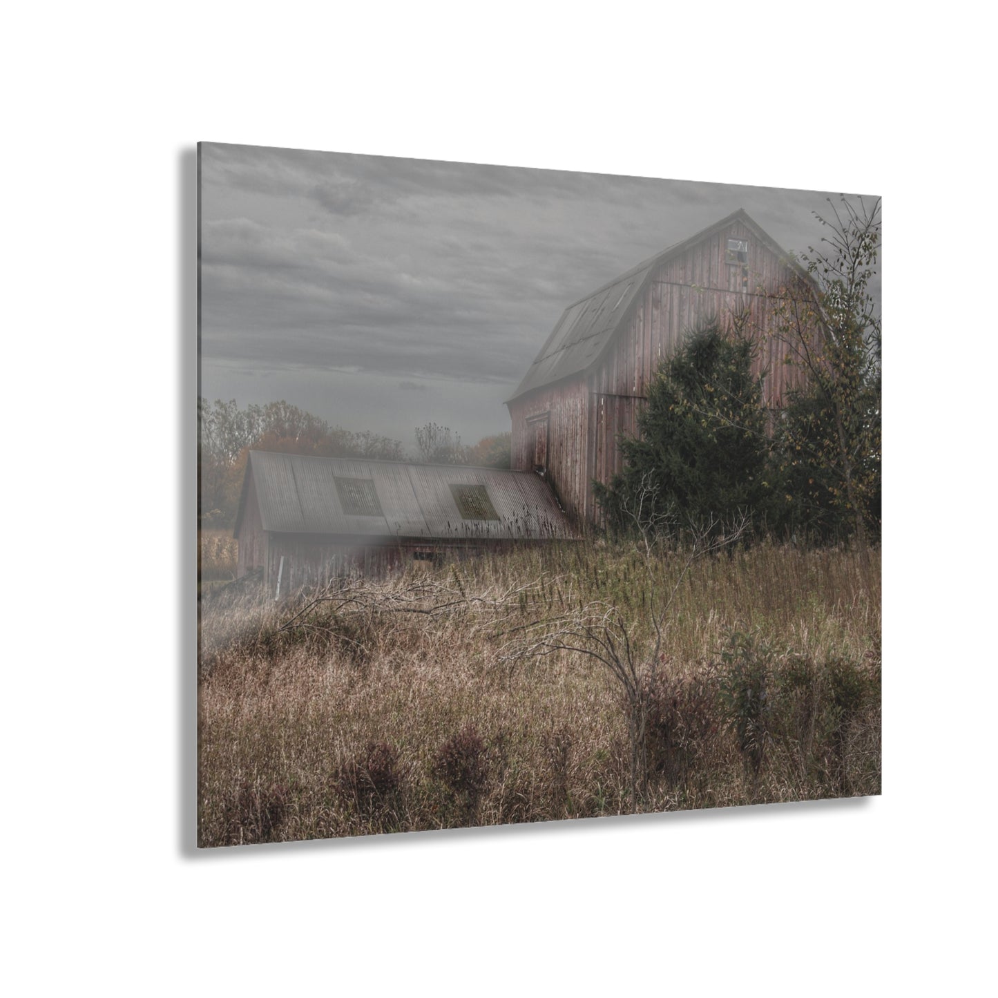 U R There Photography Treasurer Road Red Rustic Farmhouse Acrylic Wall Print