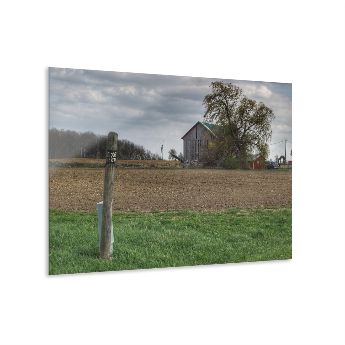 U R There Photography Cedar Creek Road Grey Rustic Farmhouse Acrylic Wall Print