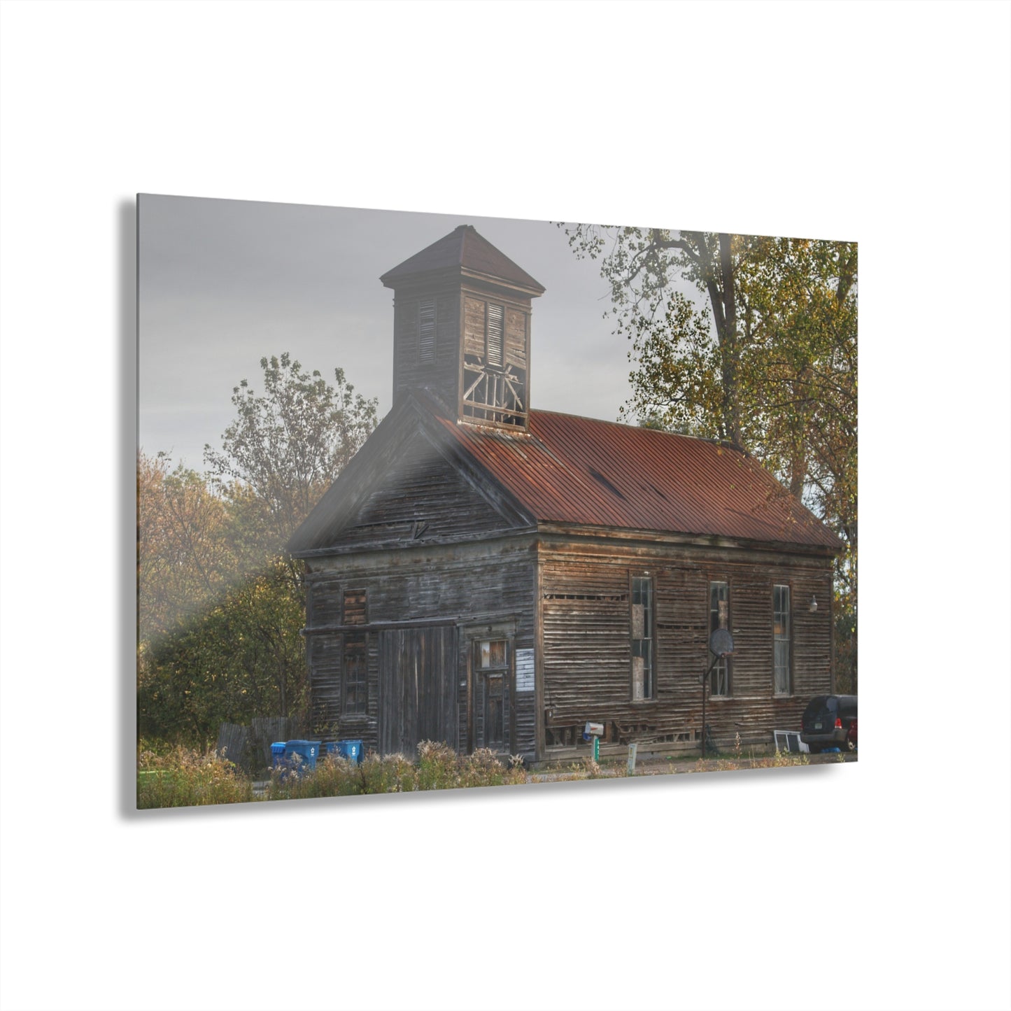 U R There Photography Taylor Road Church of Old Rustic Farmhouse Acrylic Wall Print