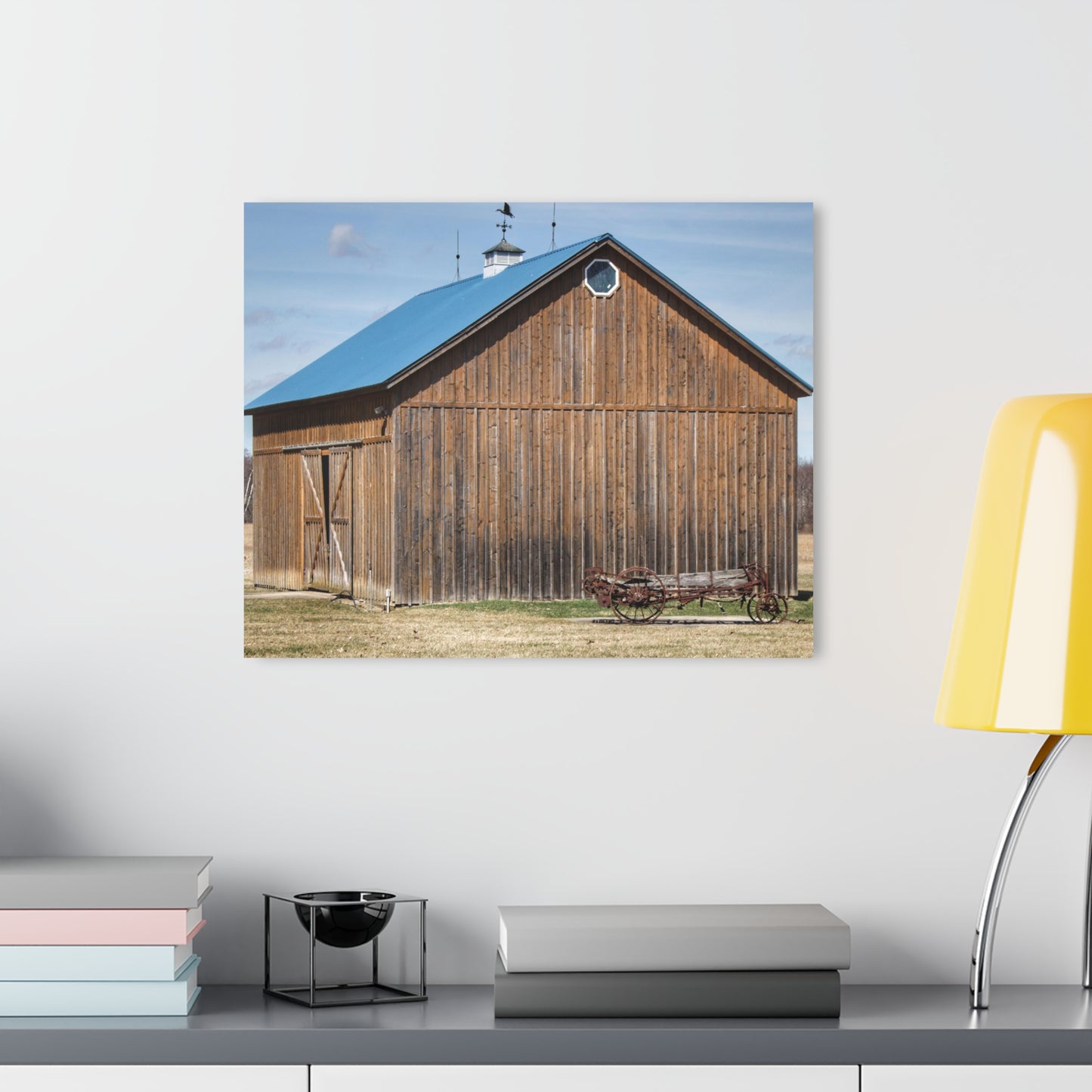 U R There Photography Barn and Buggy Rustic Farmhouse Acrylic Wall Print