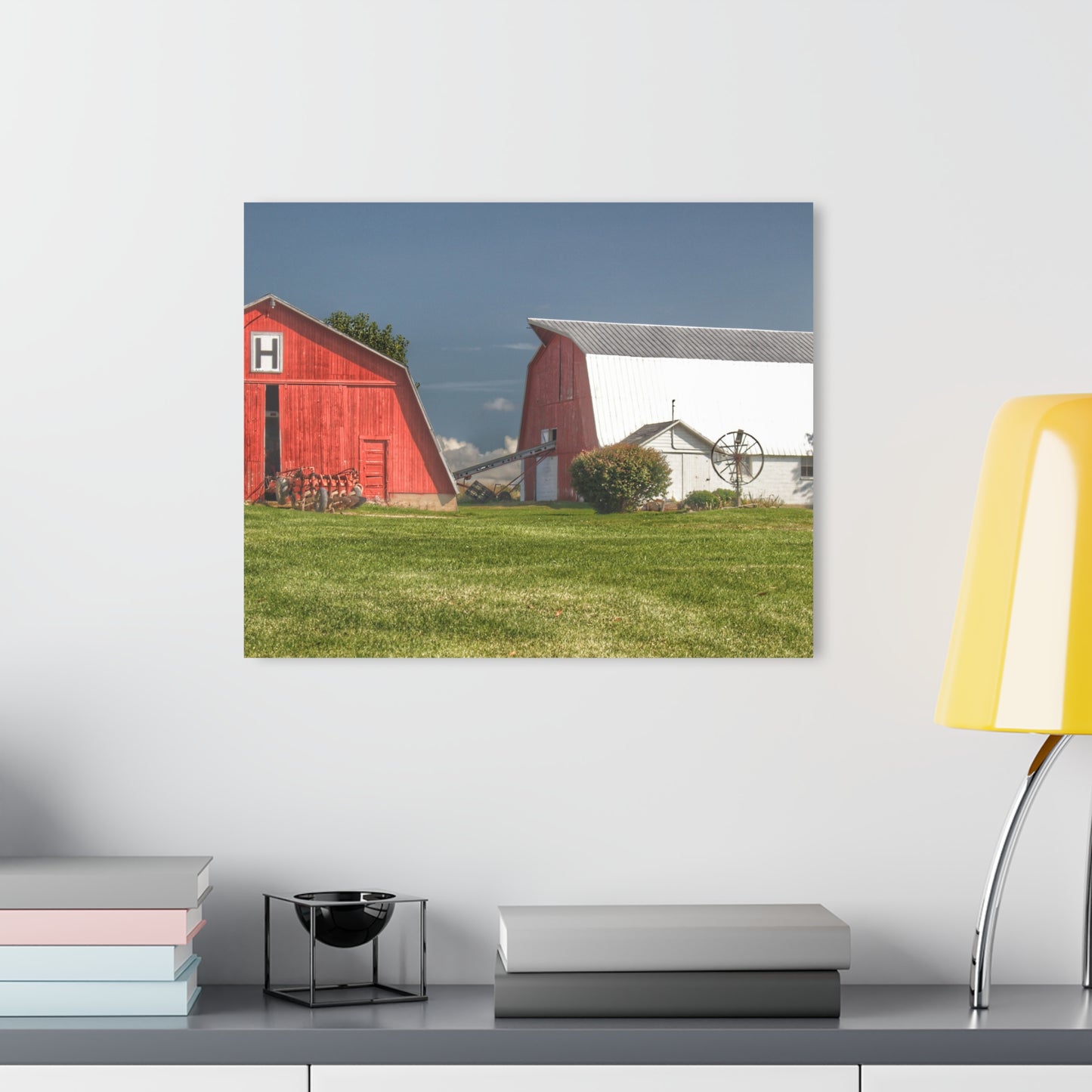 U R There Photography Shay Lake Duo Rustic Farmhouse Acrylic Wall Print