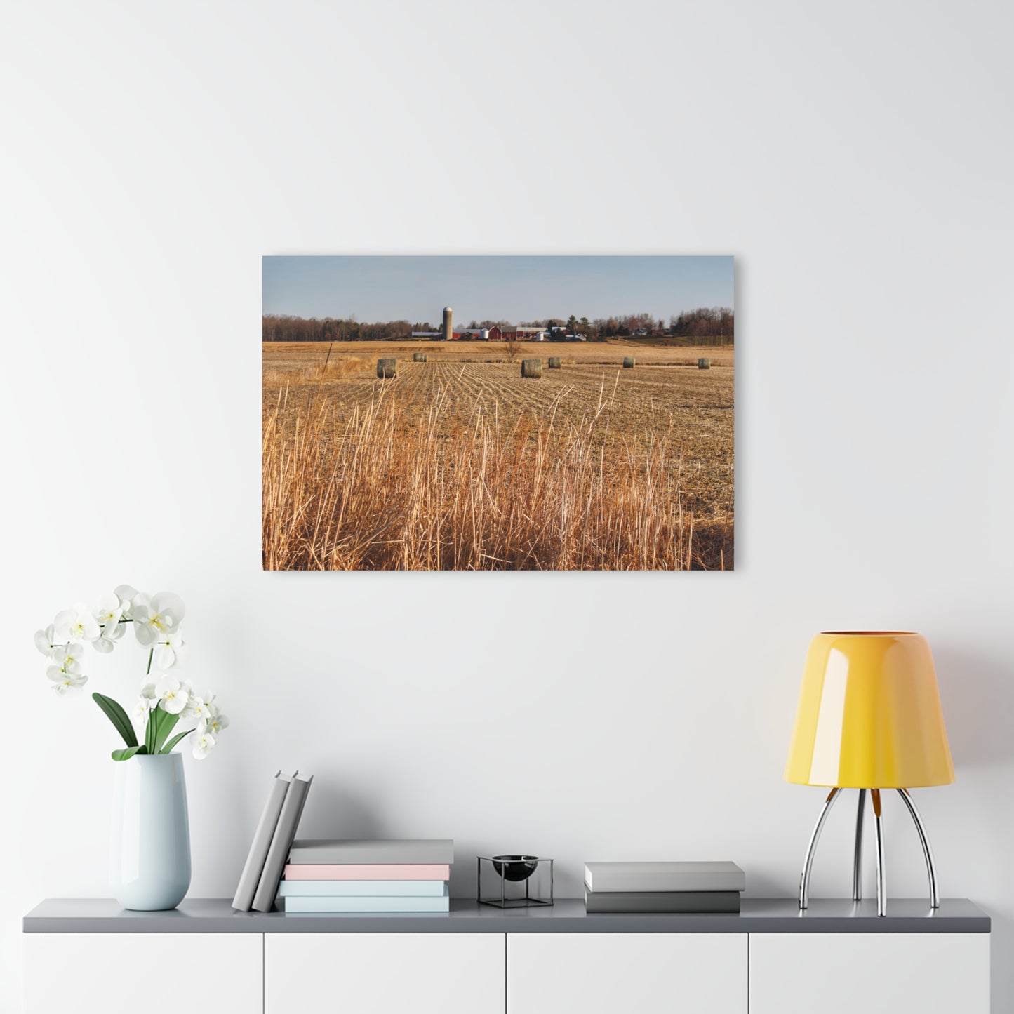 U R There Photography Across the Field on Johnsonmill Road Rustic Farmhouse Acrylic Wall Print