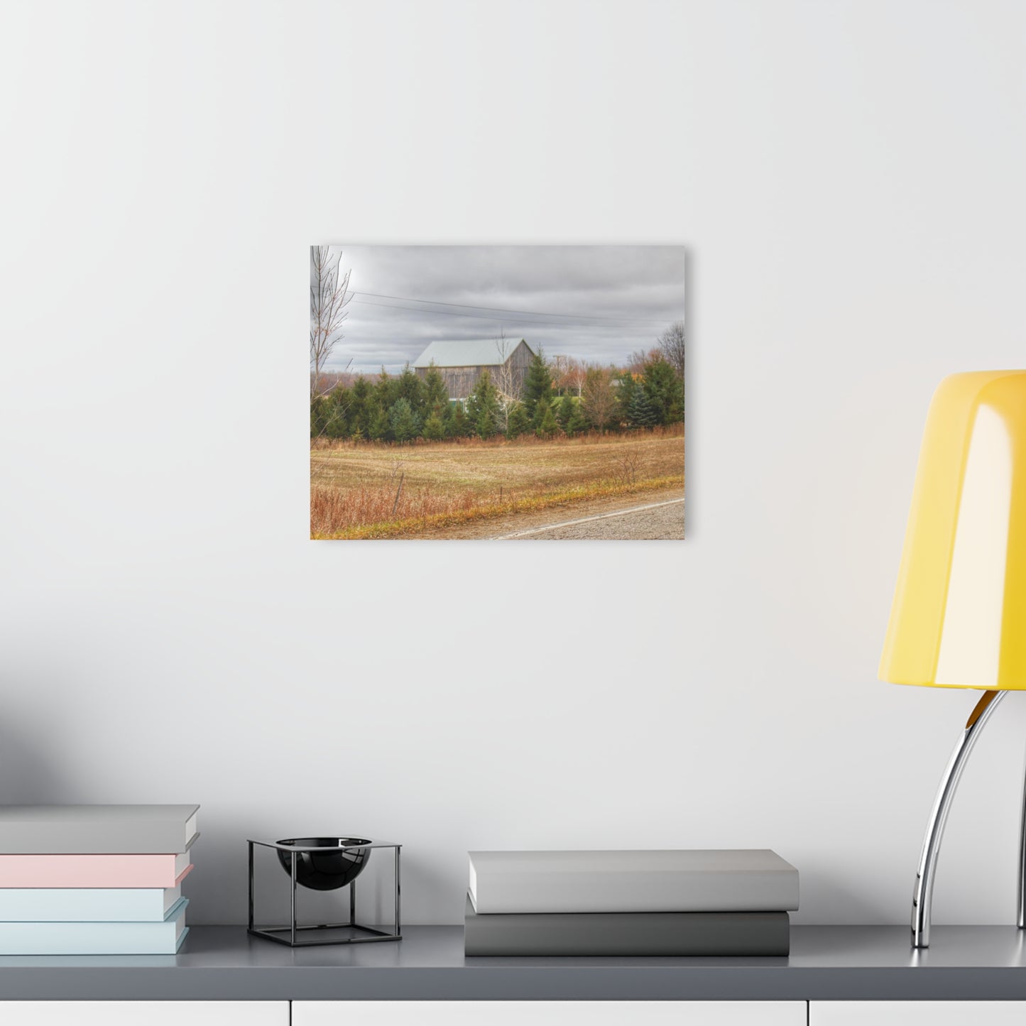 U R There Photography Burnside Grey Rustic Farmhouse Acrylic Wall Print