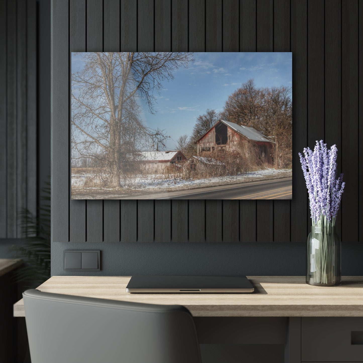 U R There Photography Almont Van Dyke Red I Rustic Farmhouse Acrylic Wall Print