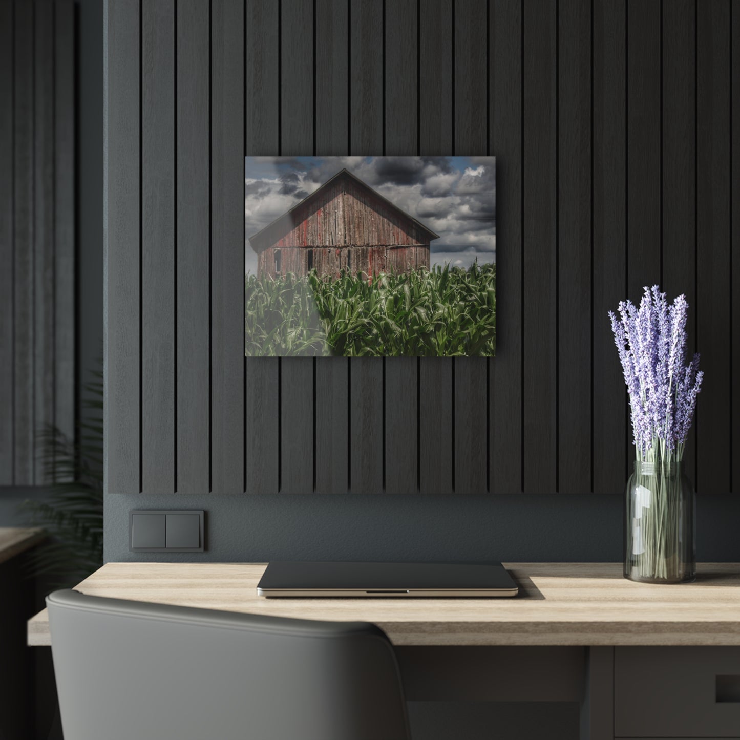 U R There Photography Above the July Corn Rustic Farmhouse Acrylic Wall Print