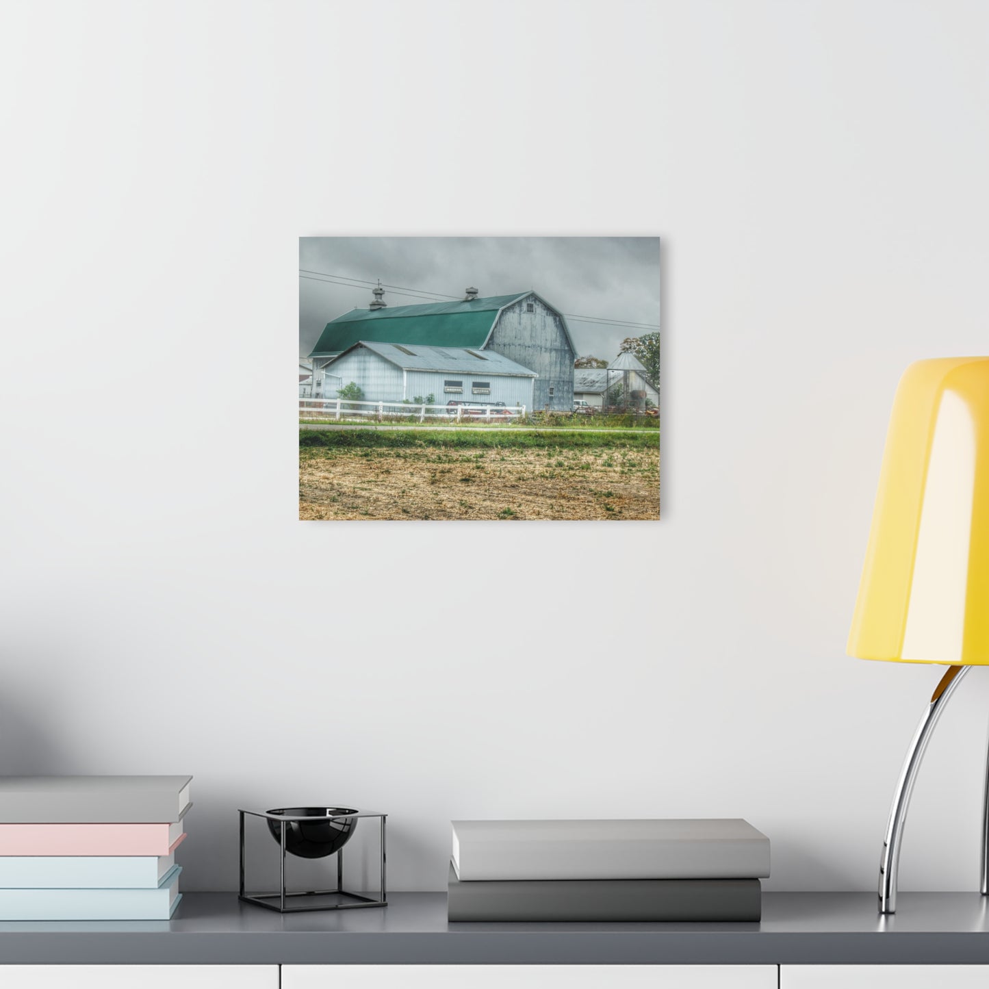 U R There Photography Richville Road Grey II Rustic Farmhouse Acrylic Wall Print