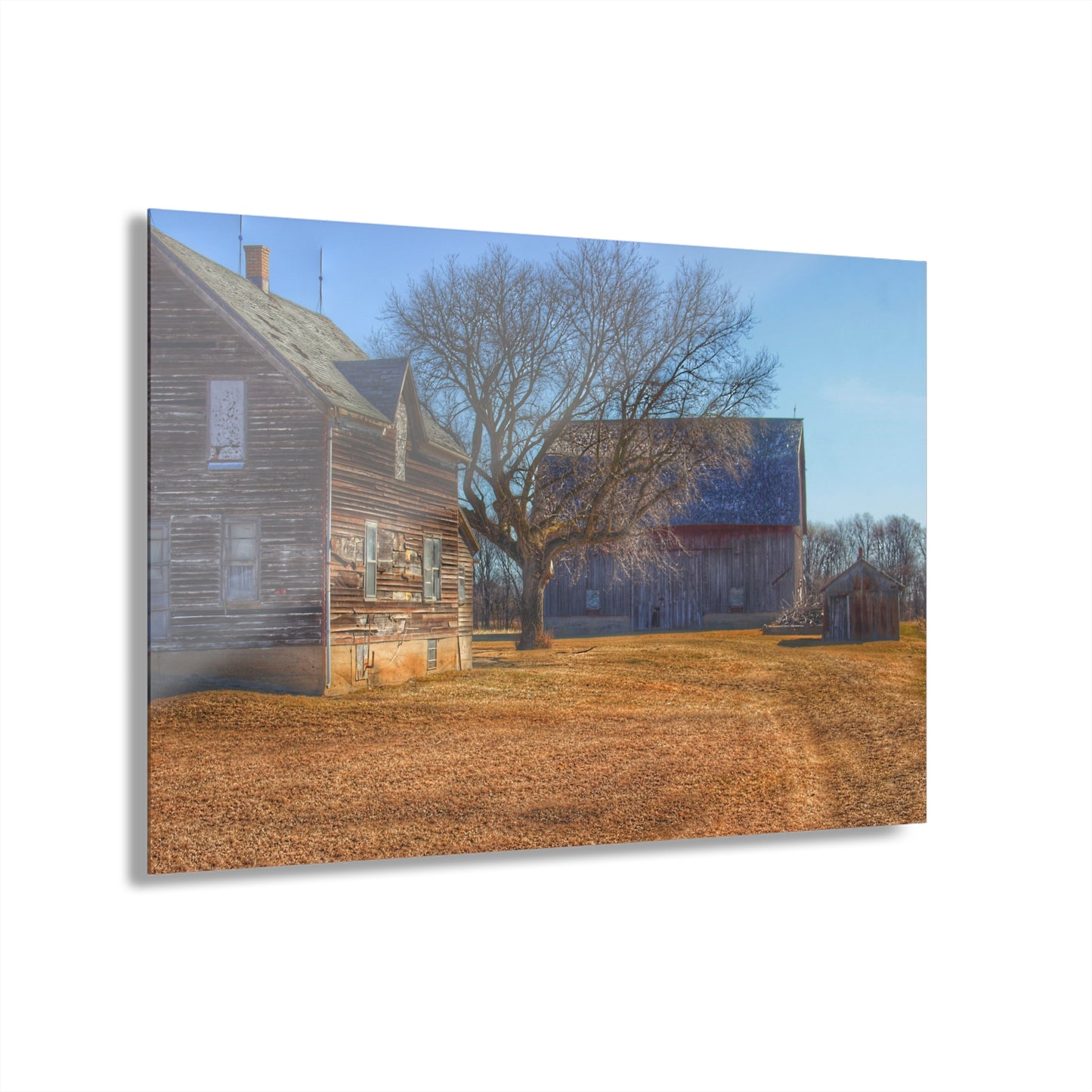 U R There Photography South Elkton Road Forgotten Greys Rustic Farmhouse Acrylic Wall Print
