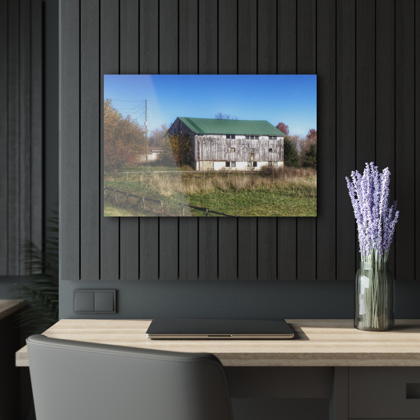 U R There Photography Hadley White Rustic Farmhouse Acrylic Wall Print