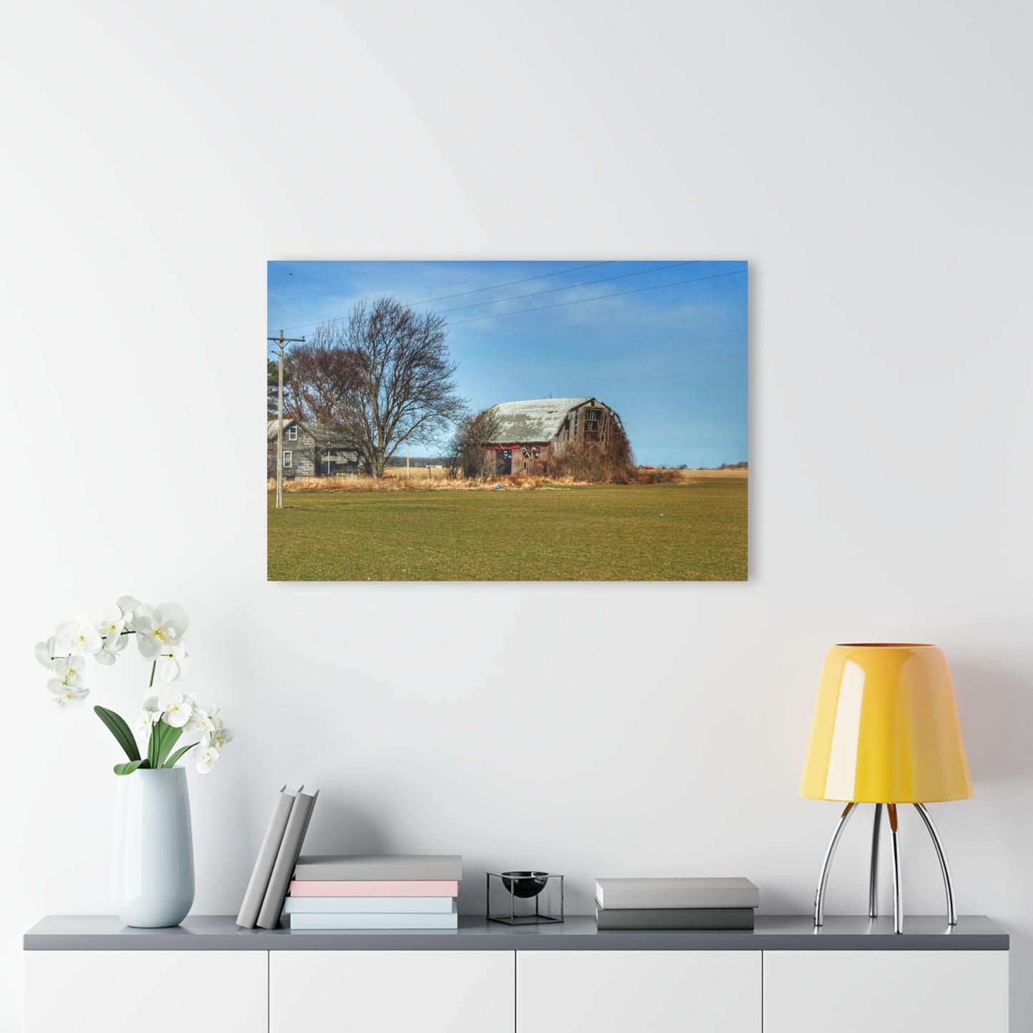 U R There Photography Bay City - Forestville Forgotten Grey Rustic Farmhouse Acrylic Wall Print