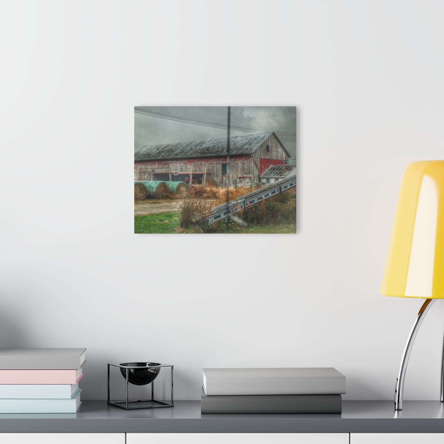 U R There Photography Richville Road Grey I Rustic Farmhouse Acrylic Wall Print
