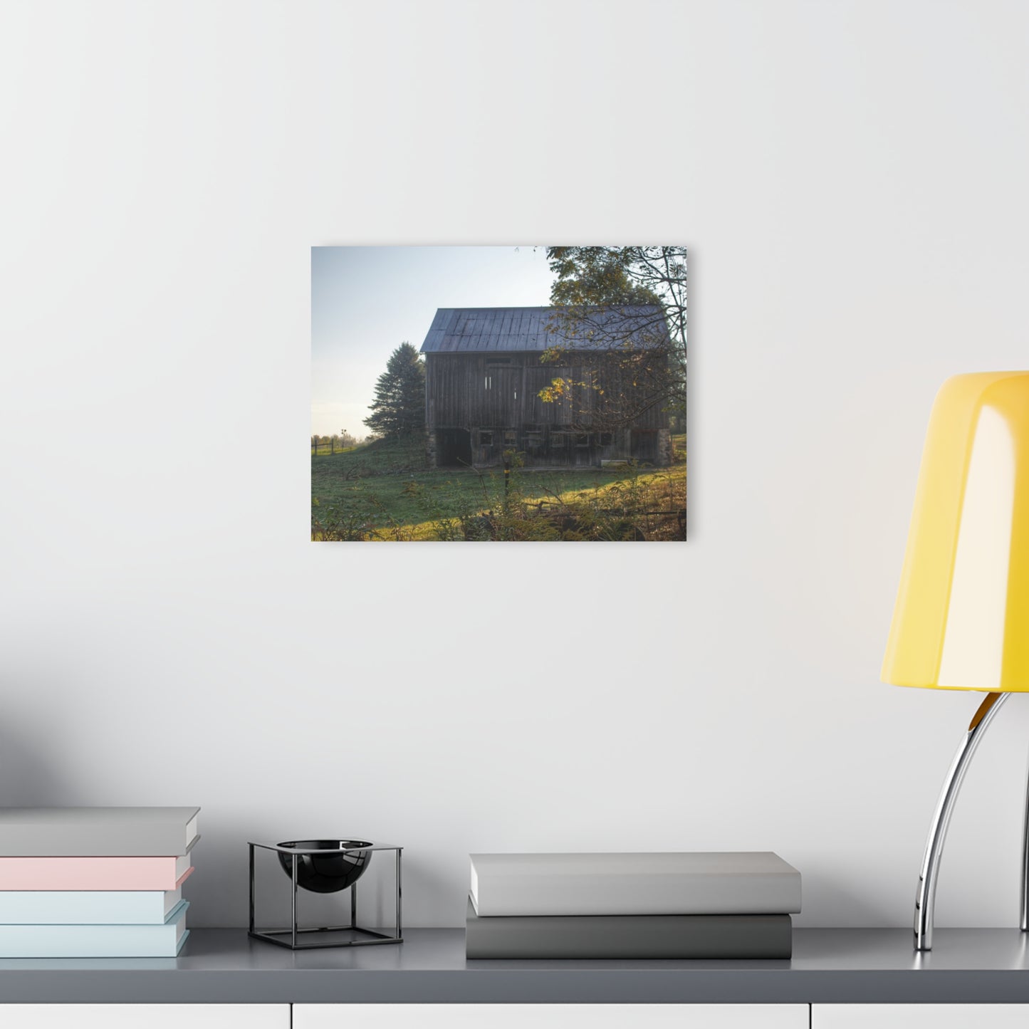 U R There Photography Summers Road Old Grey Rustic Farmhouse Acrylic Wall Print