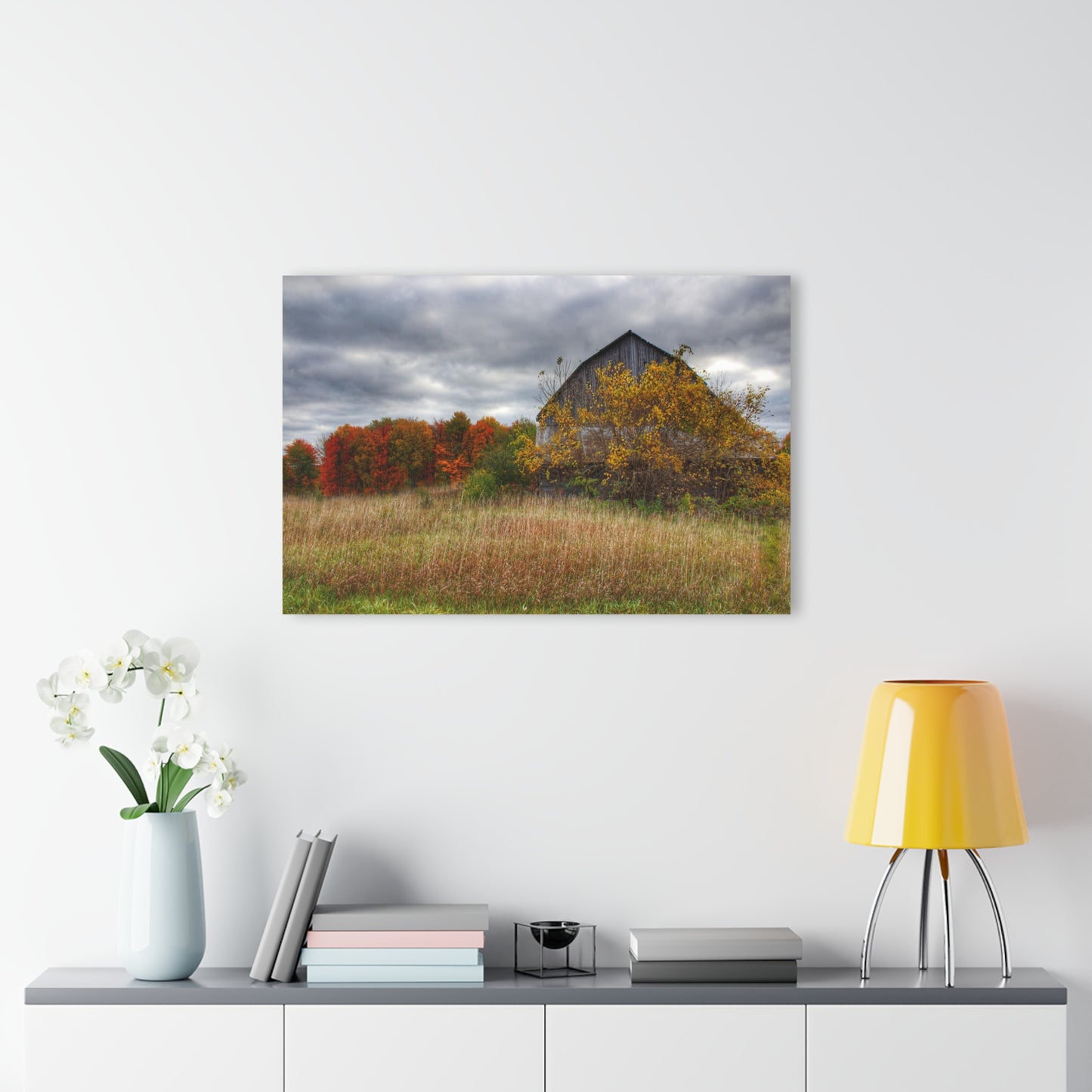 U R There Photography Church Road Grey III Rustic Farmhouse Acrylic Wall Print