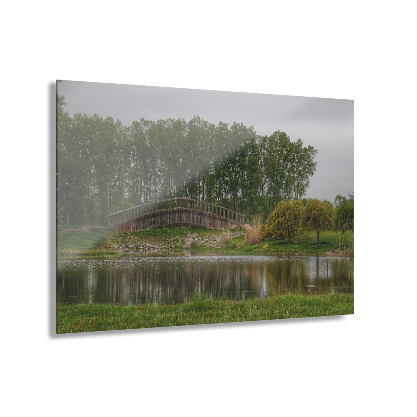 U R There Photography Bridge of Summer Road I Rustic Farmhouse Acrylic Wall Print