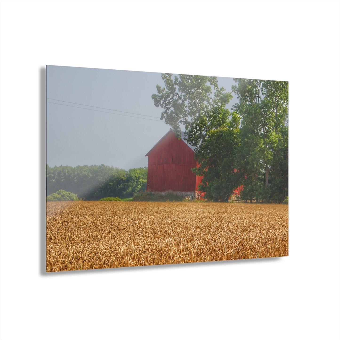 U R There Photography Tubspring Road Hidden Red Rustic Farmhouse Acrylic Wall Print