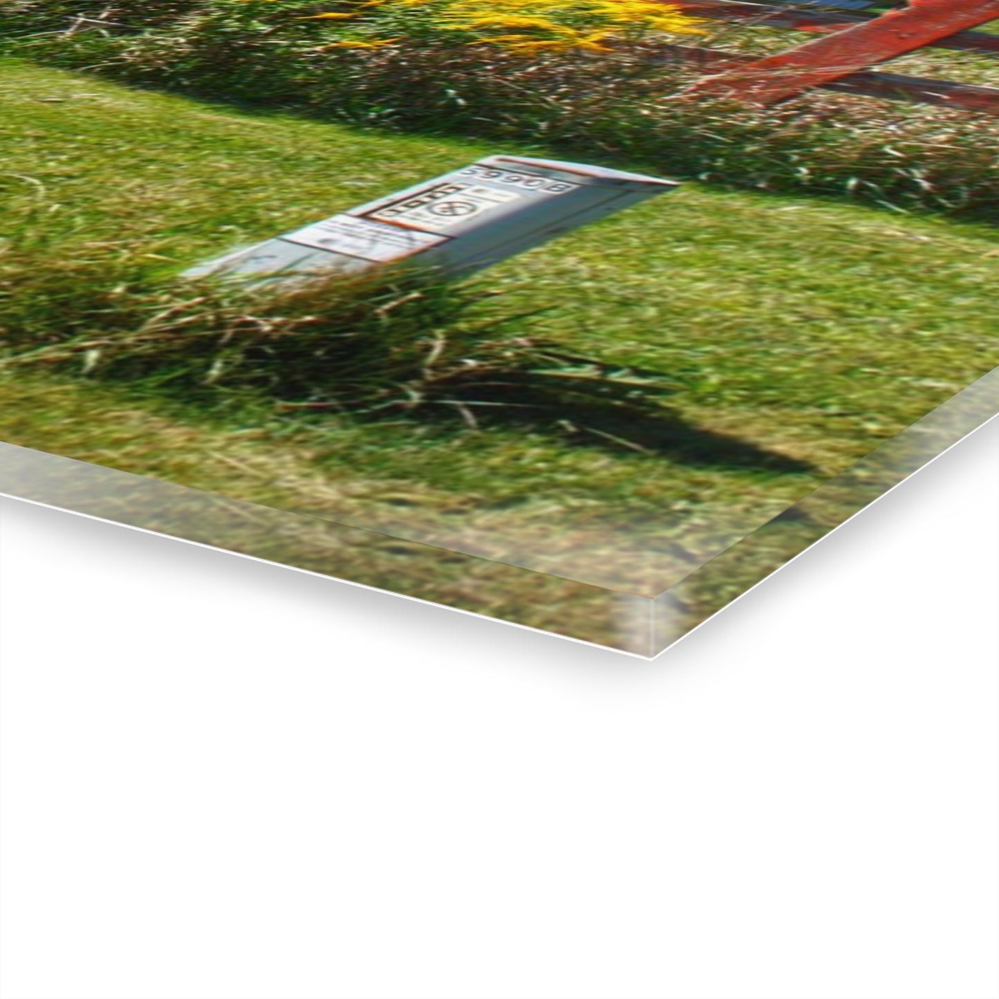U R There Photography Bishop Road Beyond the Fence Rustic Farmhouse Acrylic Wall Print