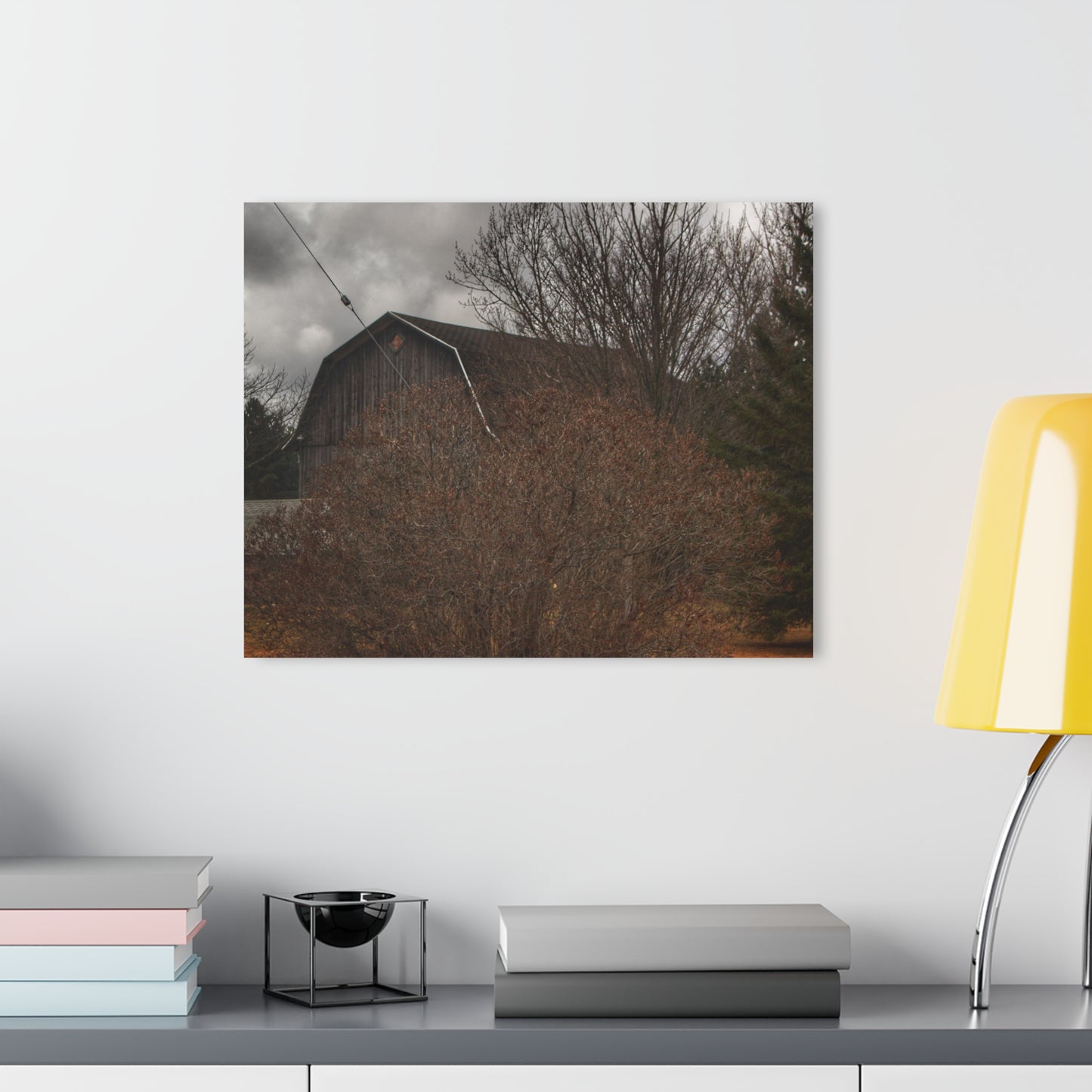 U R There Photography Caro Grey Hidden Rustic Farmhouse Acrylic Wall Print