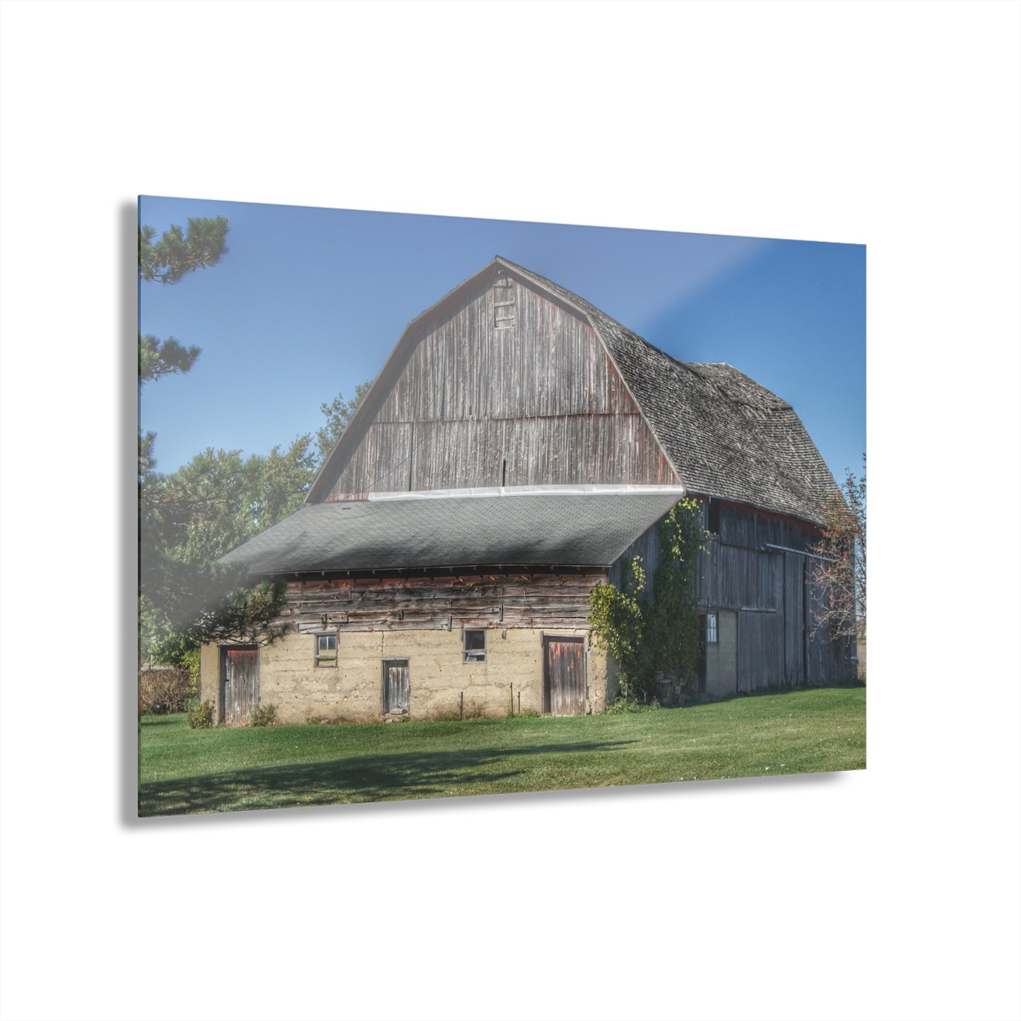 U R There Photography Snover Old Grey Rustic Farmhouse Acrylic Wall Print