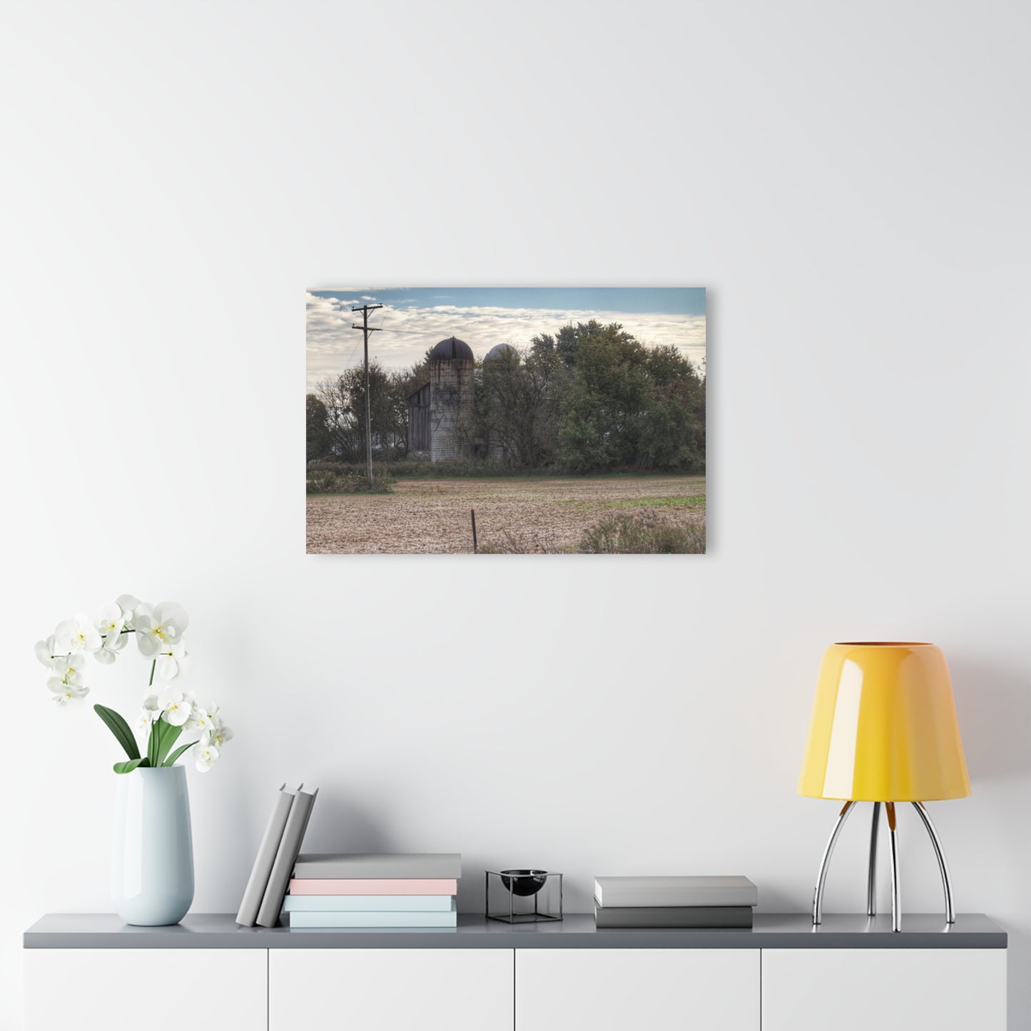 U R There Photography Burnside Road Grey I Rustic Farmhouse Acrylic Wall Print