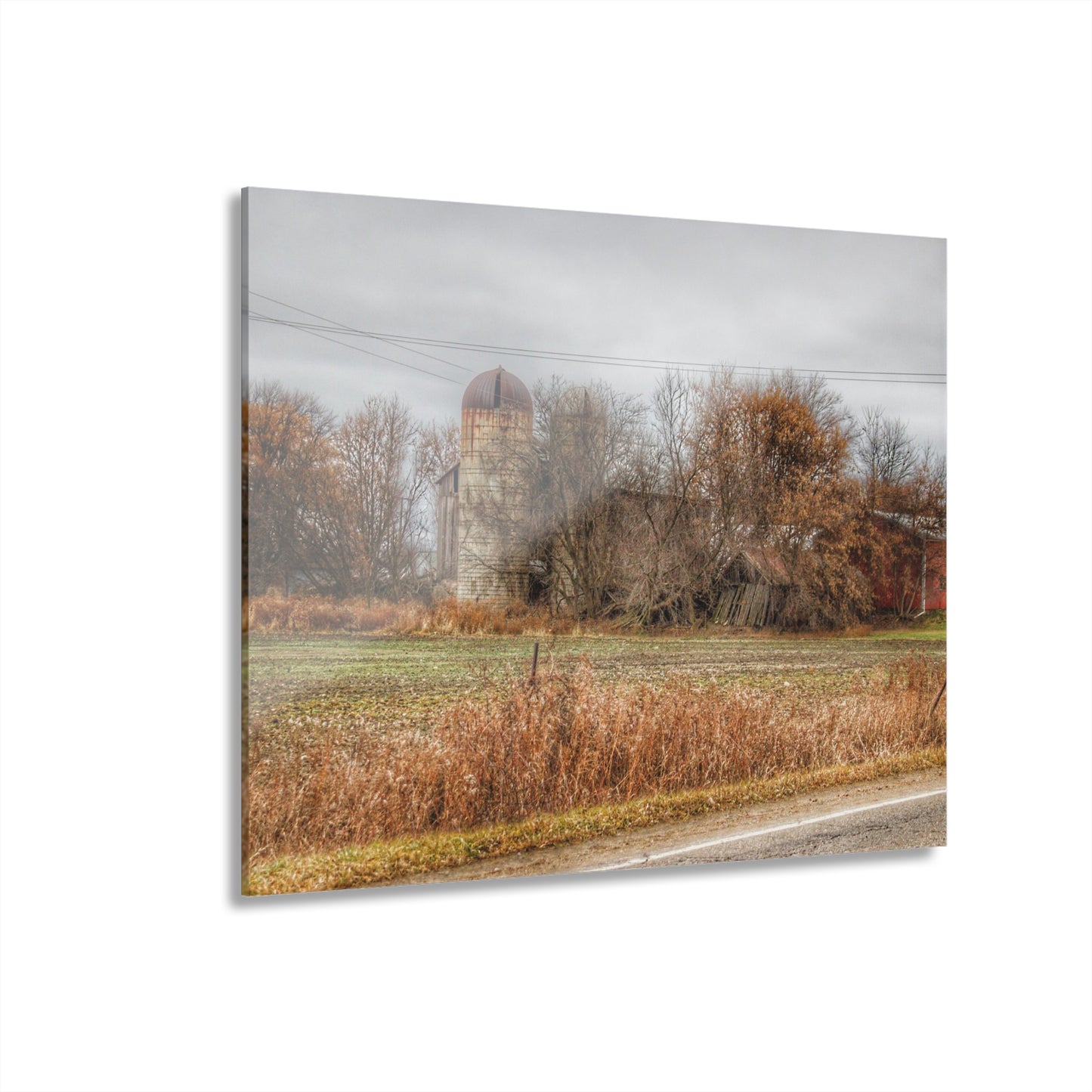 U R There Photography Burnside Road Grey II Rustic Farmhouse Acrylic Wall Print