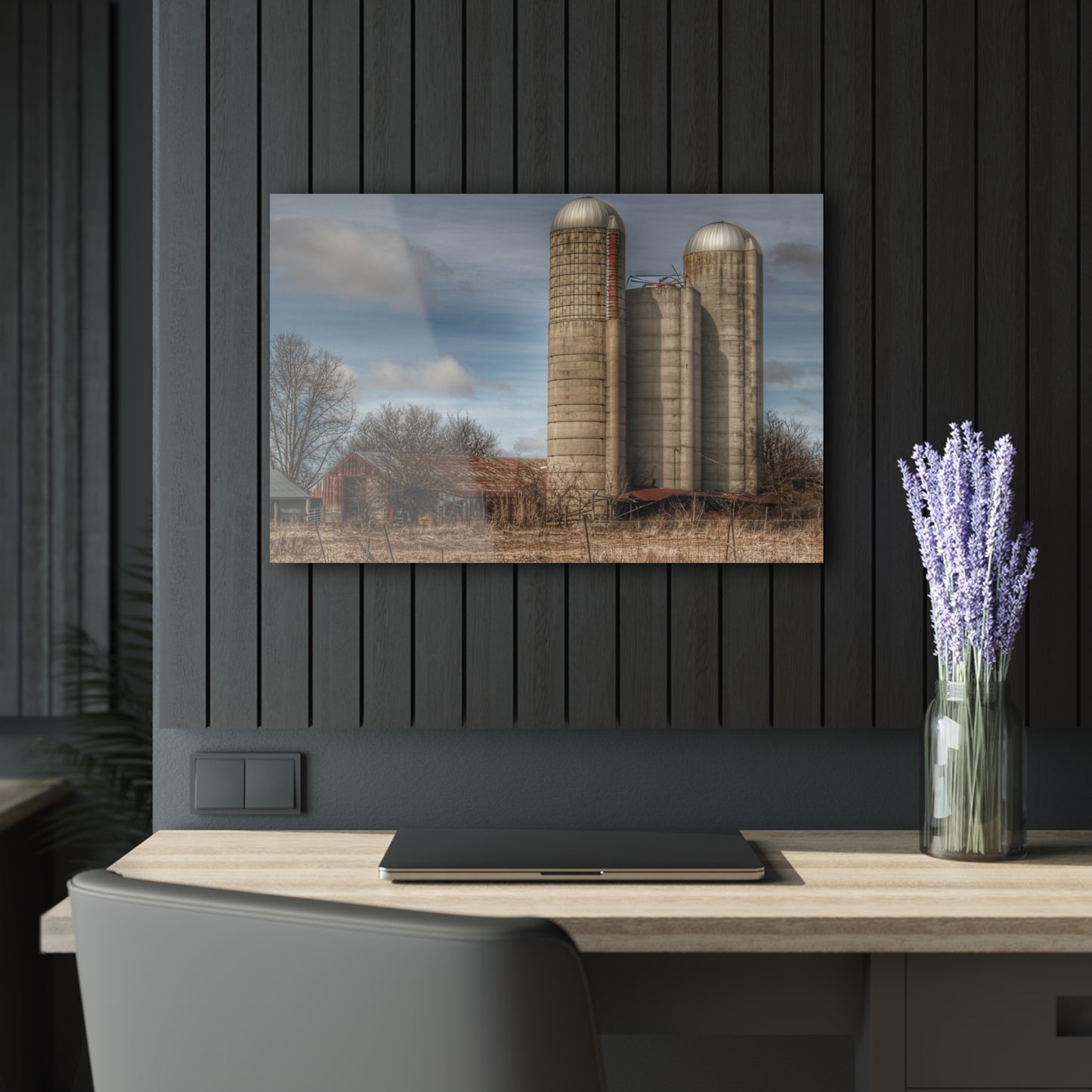 U R There Photography Silo Rust Rustic Farmhouse Acrylic Wall Print