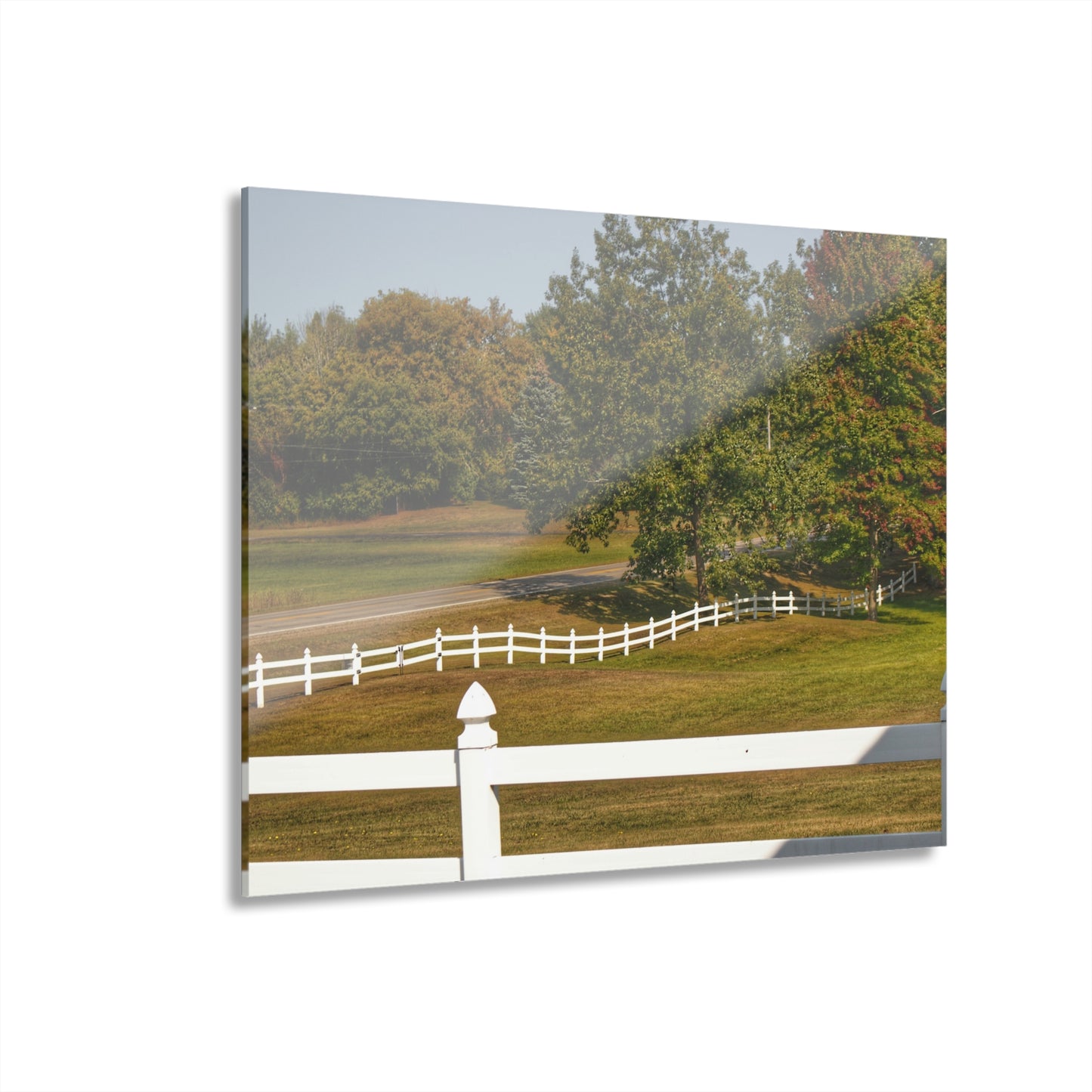 U R There Photography Beyond the White Fences Rustic Farmhouse Acrylic Wall Print