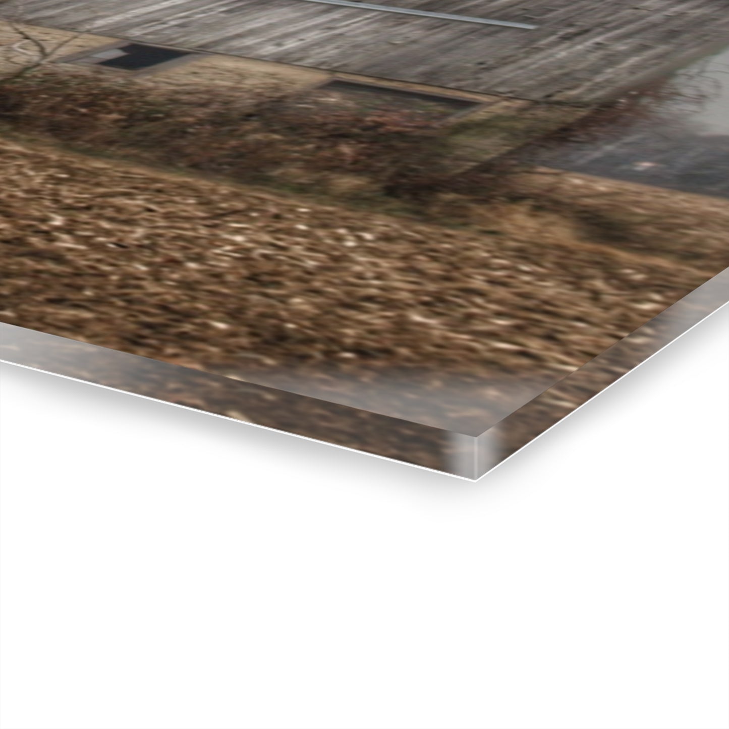 U R There Photography Stone Road Old Grey II Rustic Farmhouse Acrylic Wall Print