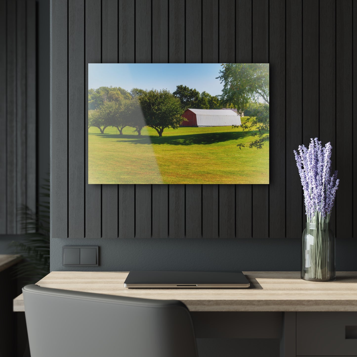 U R There Photography Lake Pleasant Road Hidden Quonset Rustic Farmhouse Acrylic Wall Print