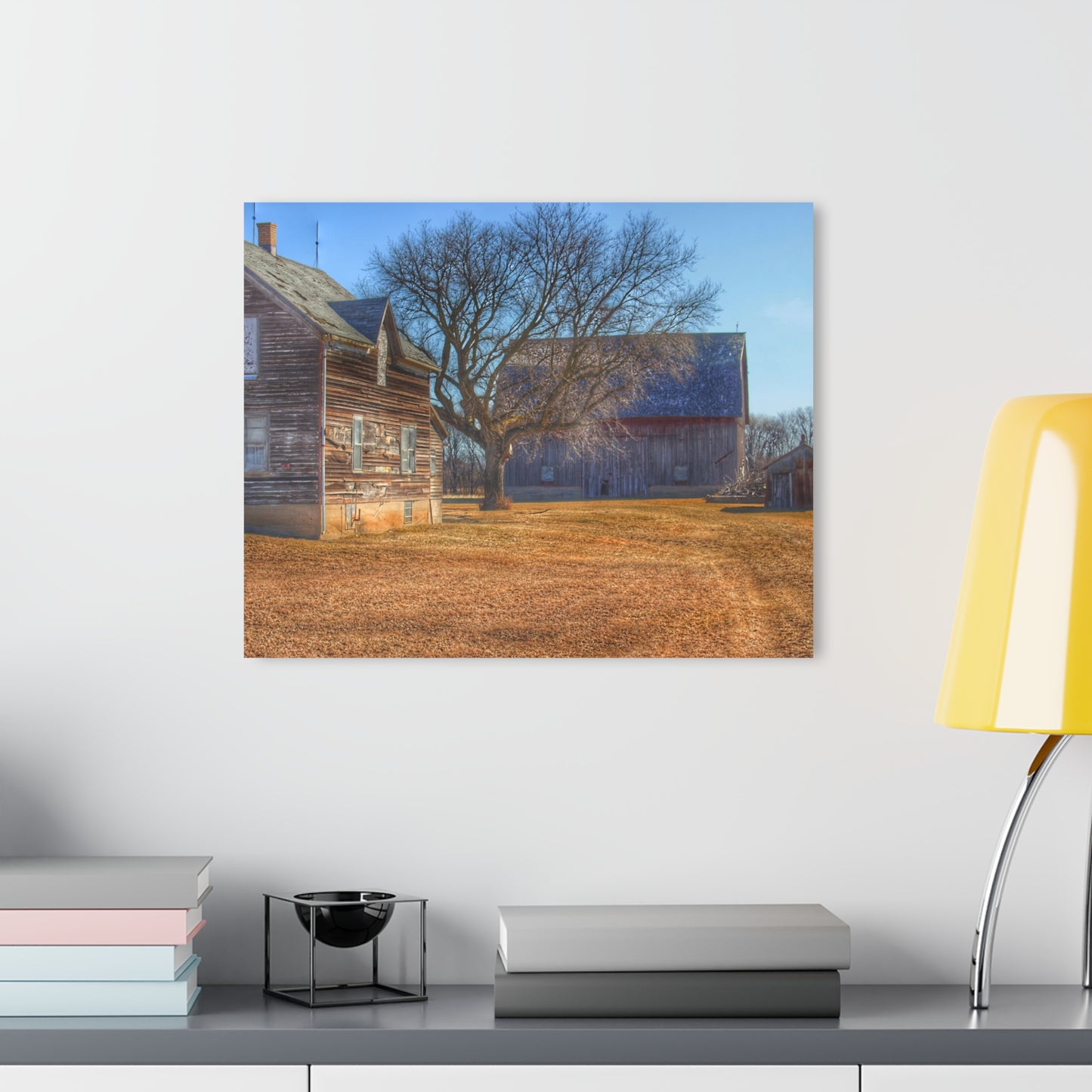 U R There Photography South Elkton Road Forgotten Greys Rustic Farmhouse Acrylic Wall Print