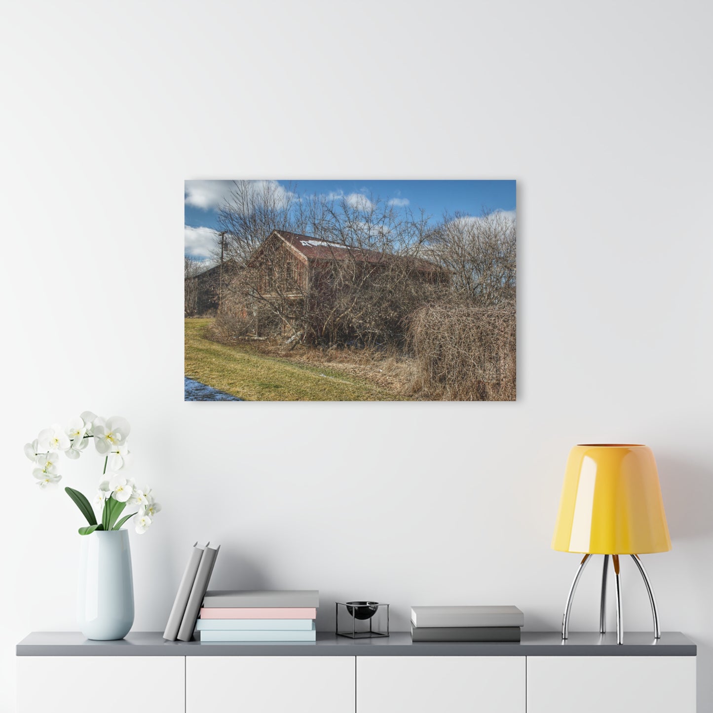 U R There Photography Buried Burnside Greys I Rustic Farmhouse Acrylic Wall Print