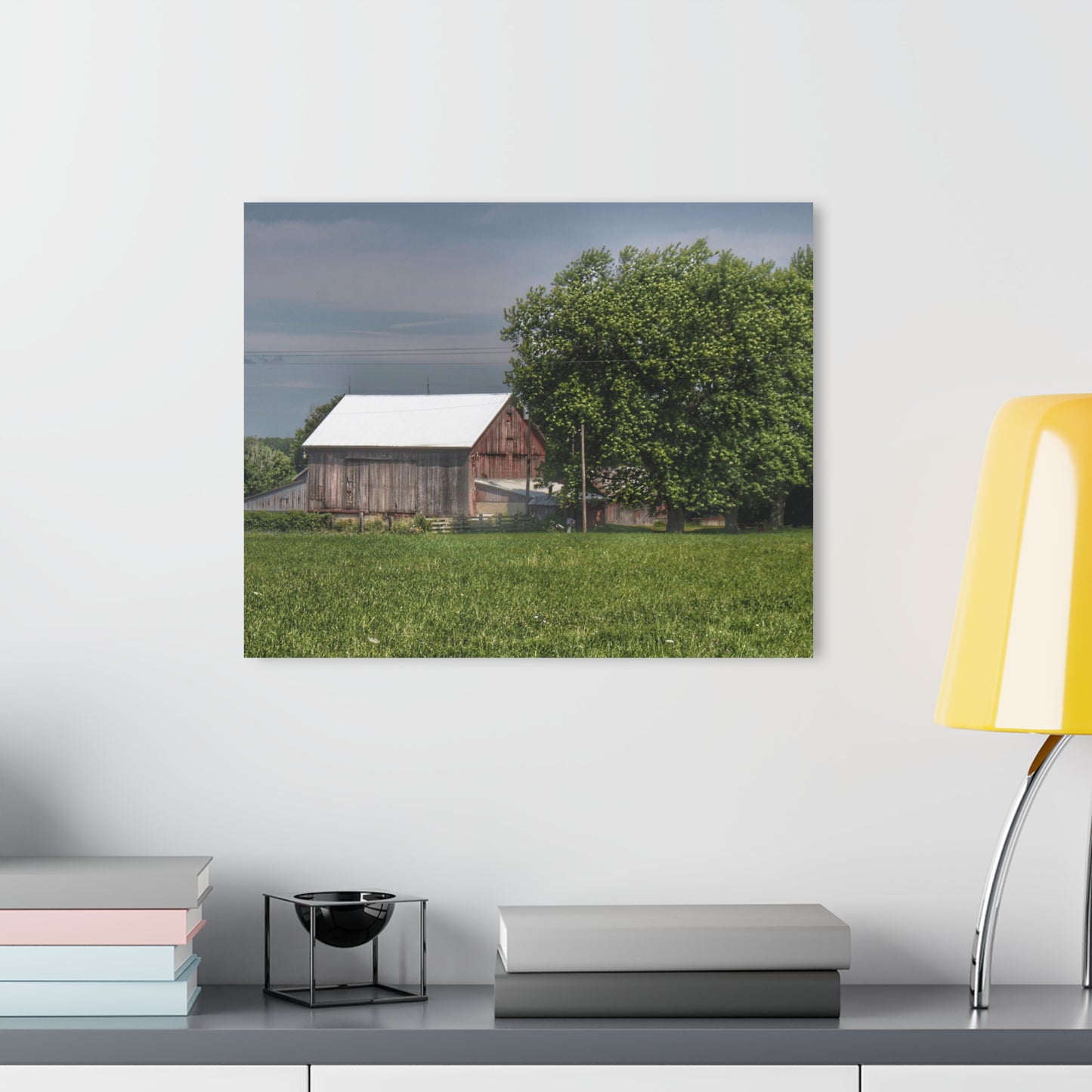 U R There Photography Castle Road Cow Barn III Rustic Farmhouse Acrylic Wall Print