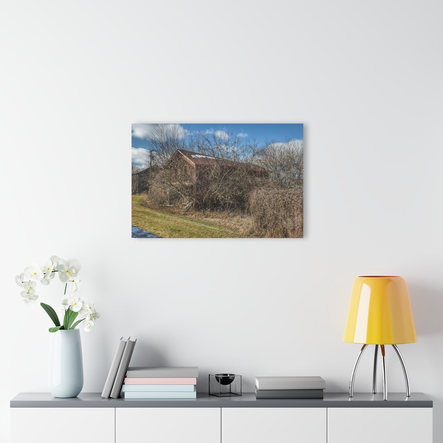 U R There Photography Buried Burnside Greys I Rustic Farmhouse Acrylic Wall Print