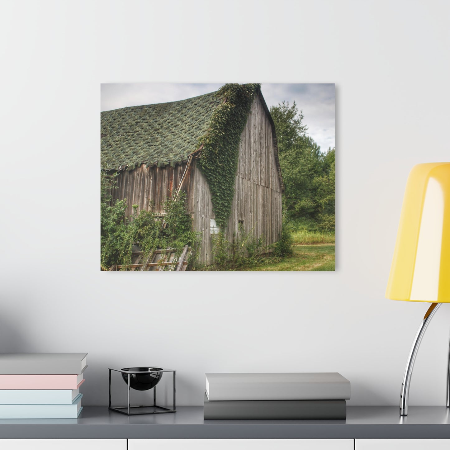 U R There Photography Chambers Grey Rustic Farmhouse Acrylic Wall Print