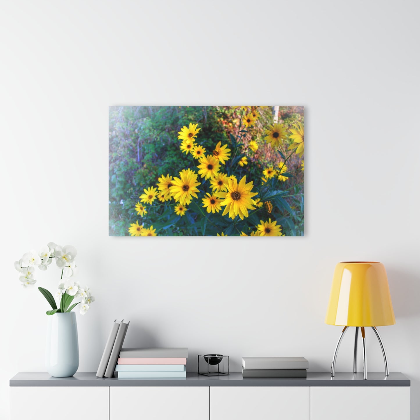 U R There Photography Bursts of Gold Rustic Farmhouse Acrylic Wall Print 14 "x 11"