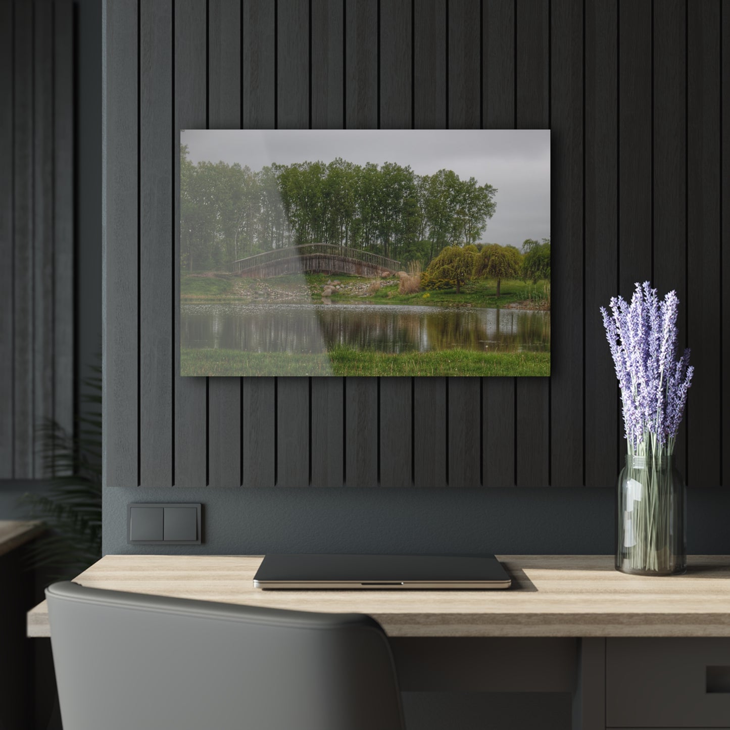 U R There Photography Bridge of Summer Road I Rustic Farmhouse Acrylic Wall Print