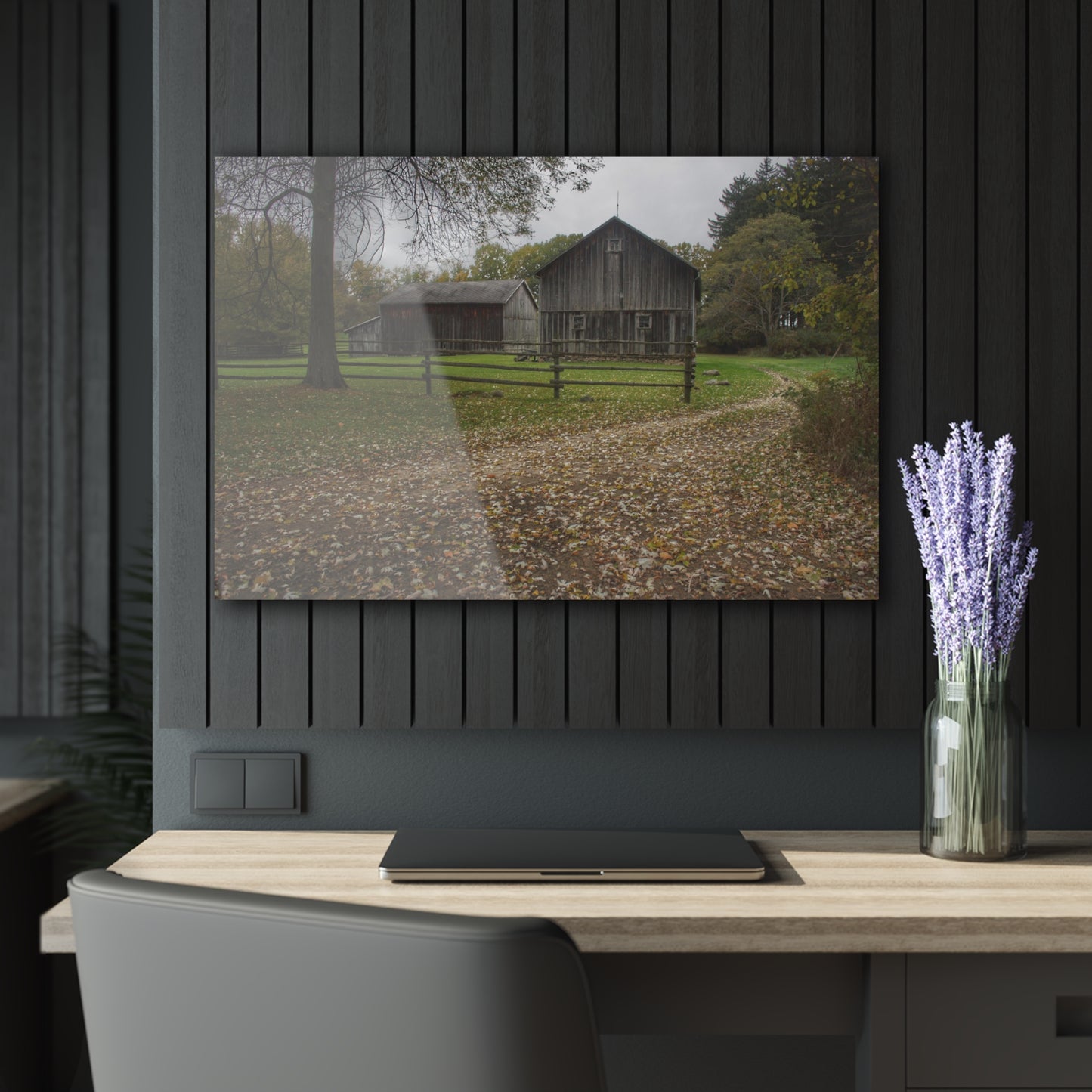 U R There Photography Wilder Road Greys II Rustic Farmhouse Acrylic Wall Print